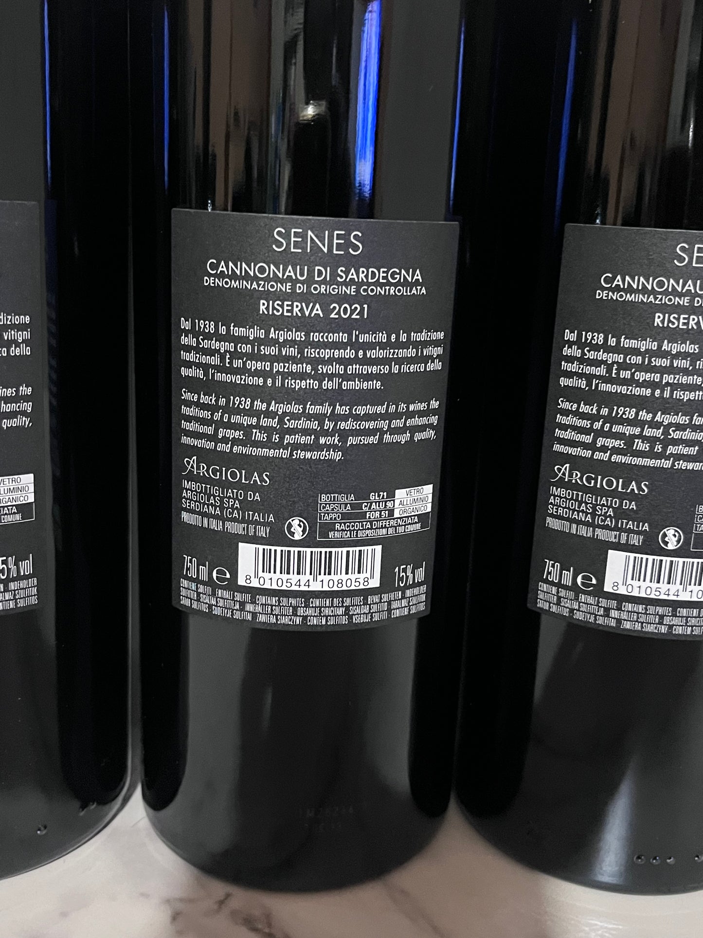 SENES ARGIOLAS RISERVE 2021