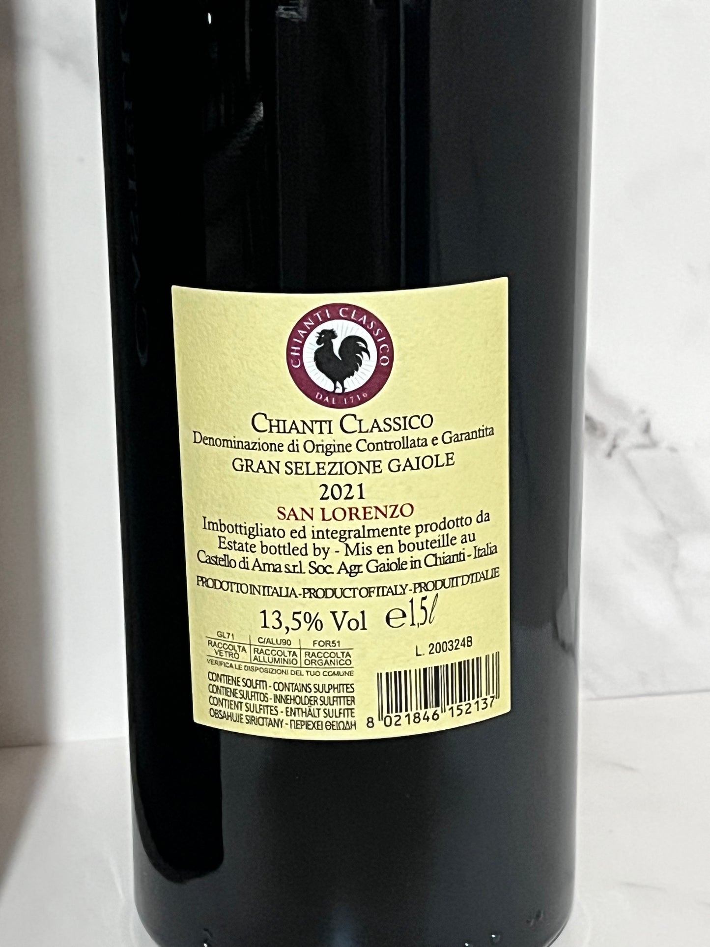 CASTELLO DI AMA SAN LORENZO CHIANTI CLASSICO GRAN SELEZIONE MAGNUM 2021
