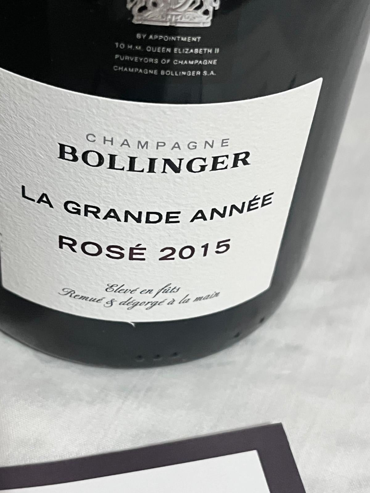 Bollinger : La Grande Année rosato 2015
