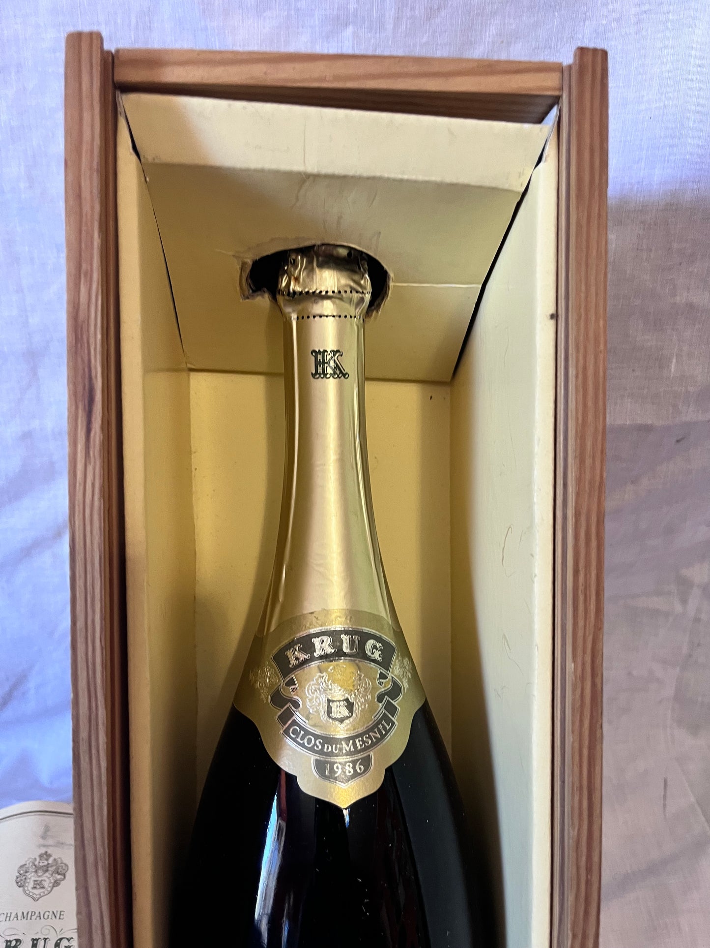 KRUG CLOS DU MESNIL 1976