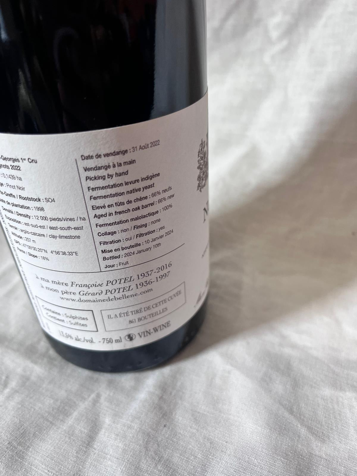 NUITS SAINT GEORGES PREMIER CRU AUX
CHAIGNOTS '22 BELLENE