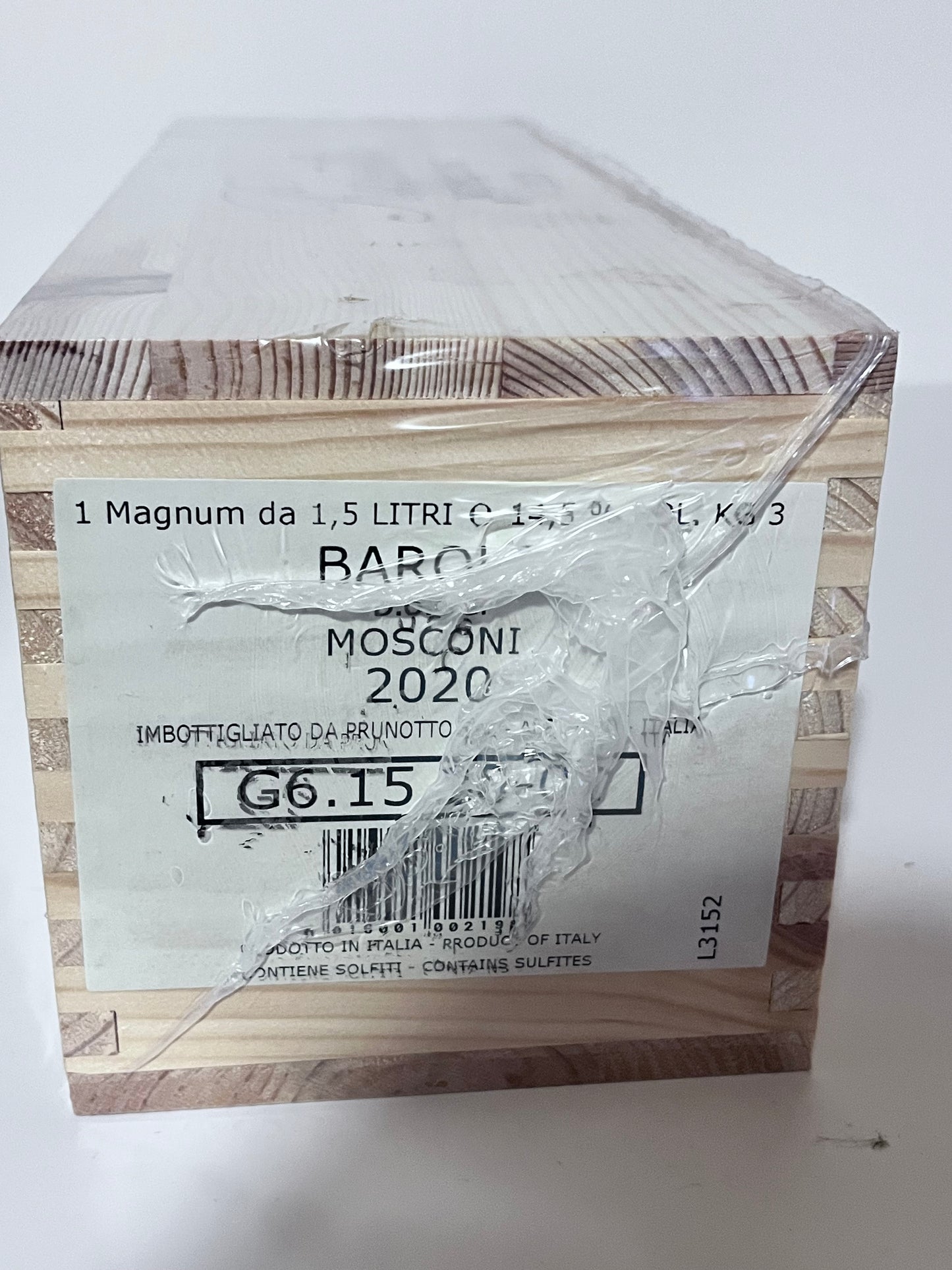 PRUNOTTO BAROLO MOSCONI 2020 MAGNUM 1,5L CASSA LEGNO ORIGINALE
