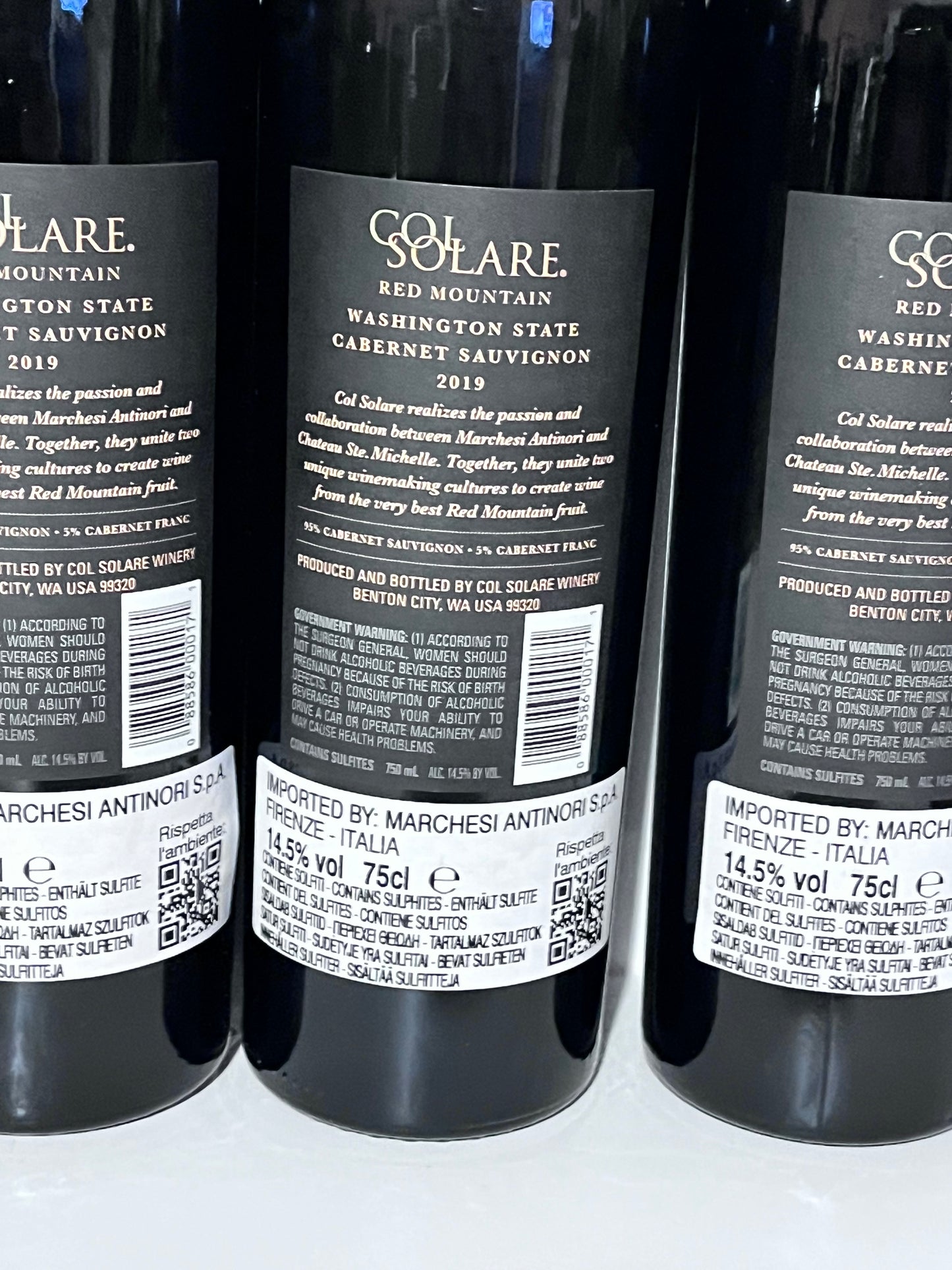 COL SOLARE – CABERNET SAUVIGNON 2019 – RED MOUNTAIN, WASHINGTON STATE