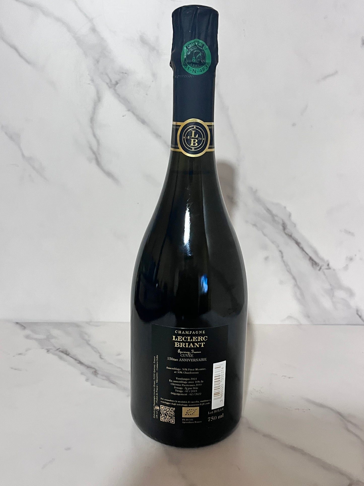 CHAMPAGNE LECLERC BRIANT 150EME ANNIVERSAIRE
