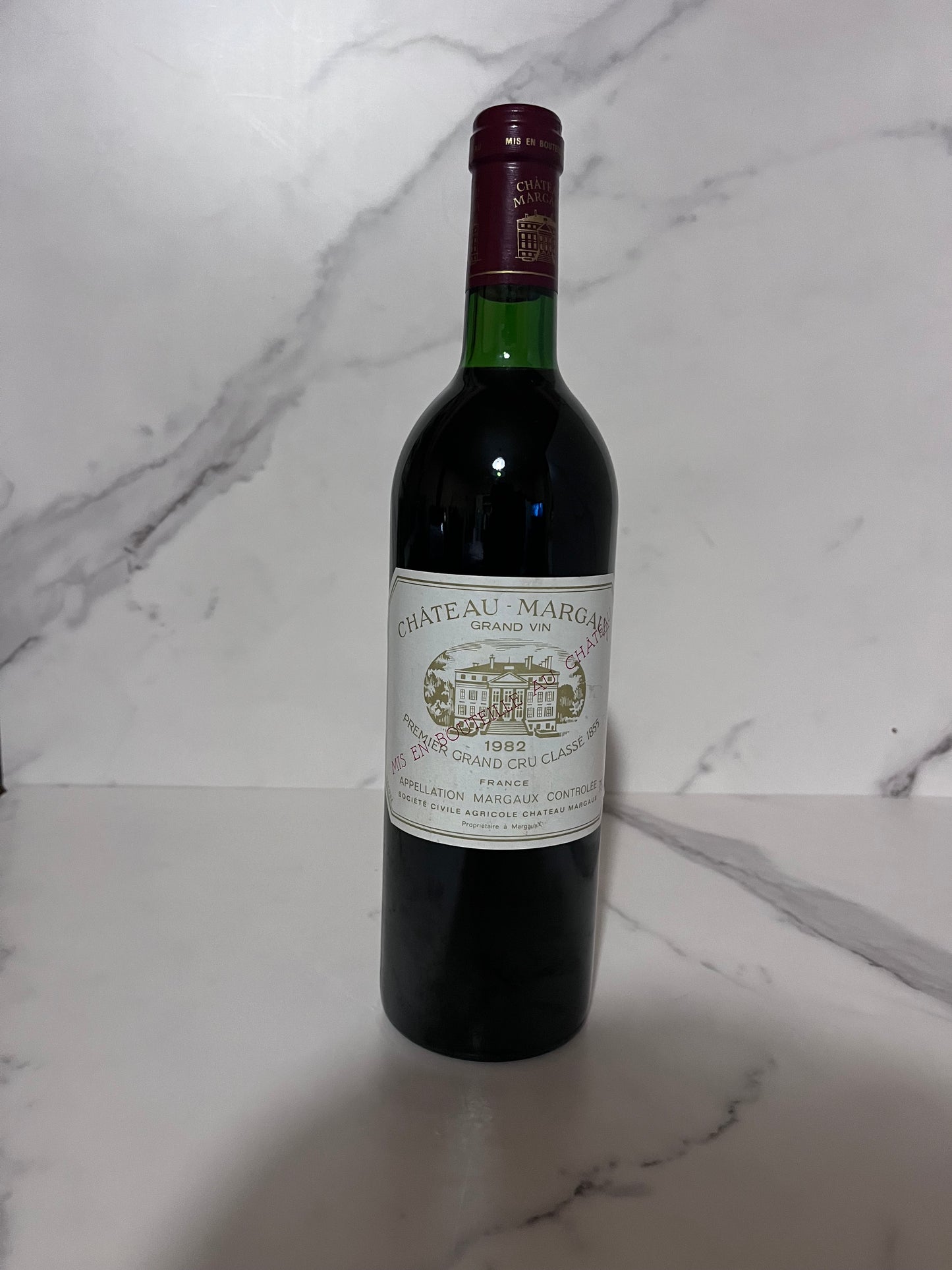 CHATEAU MARGAUX MARGAUX 1ER GRAND CRU CLASSE, 1982