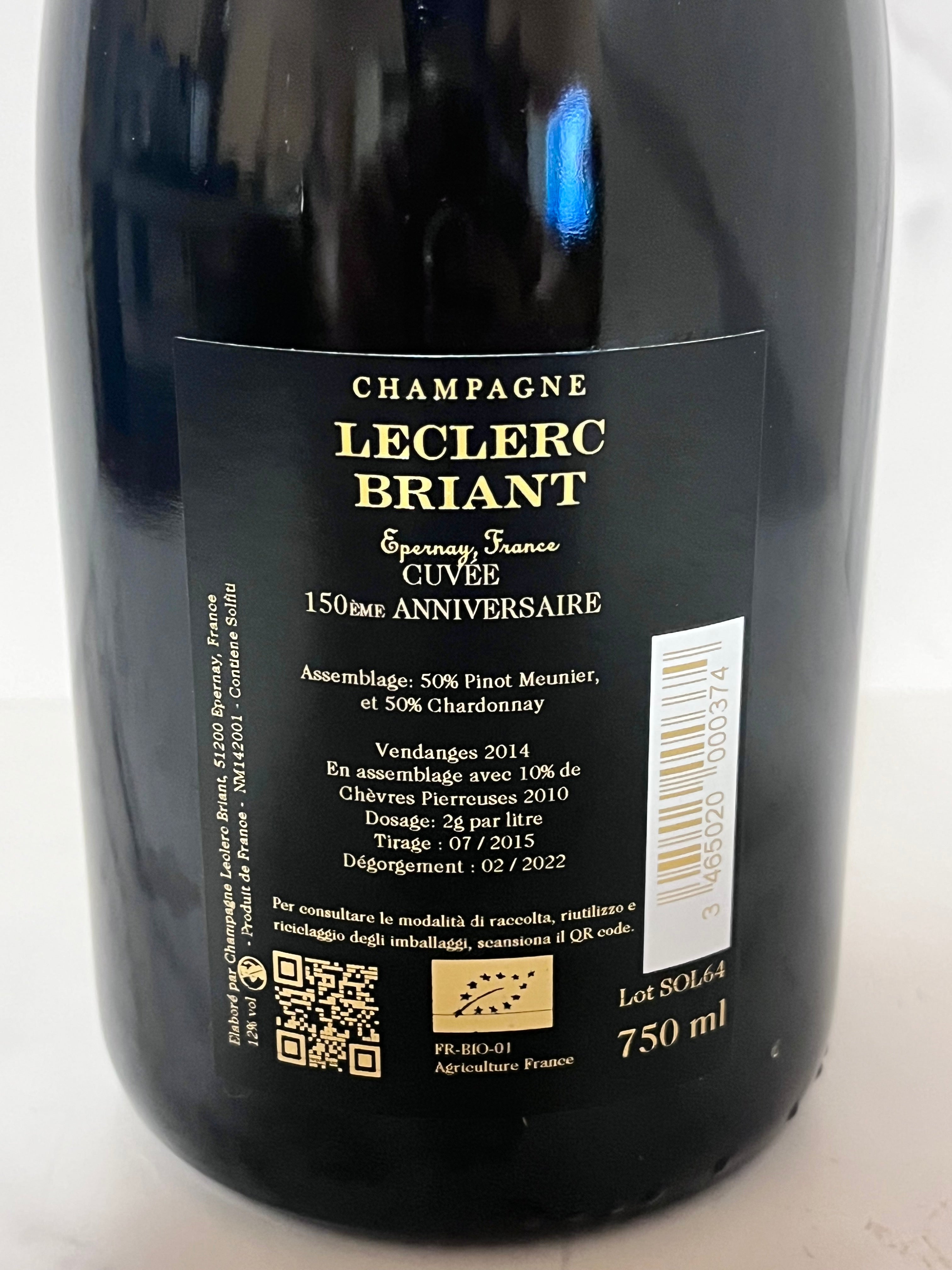 CHAMPAGNE LECLERC BRIANT 150EME ANNIVERSAIRE