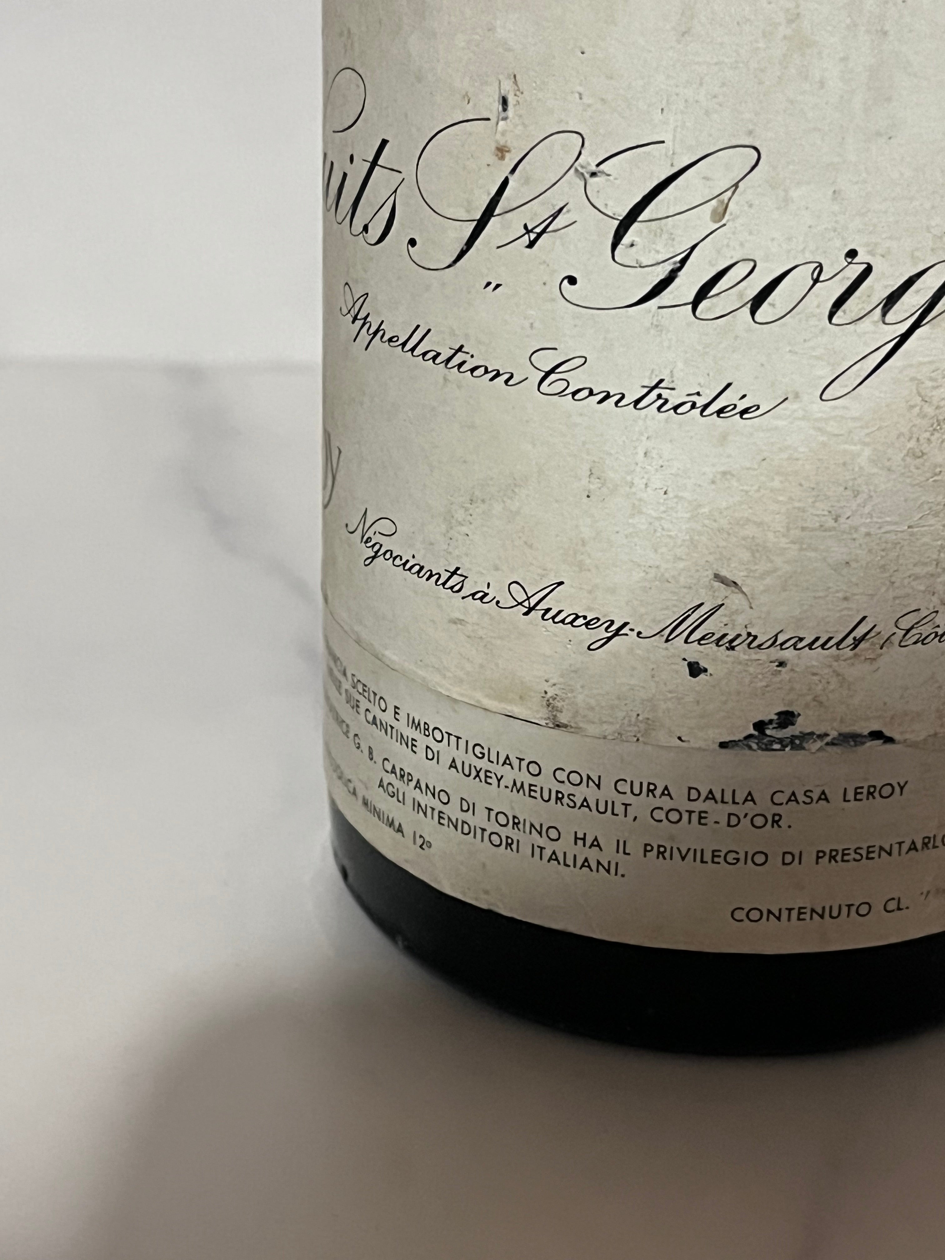 DOMAINE LEROY - NUITS ST GEORGES 1972