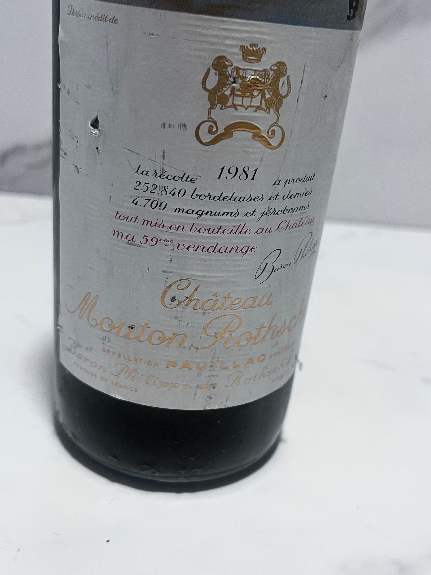 CHATEAU MOUTON ROTHSCHILD 1981