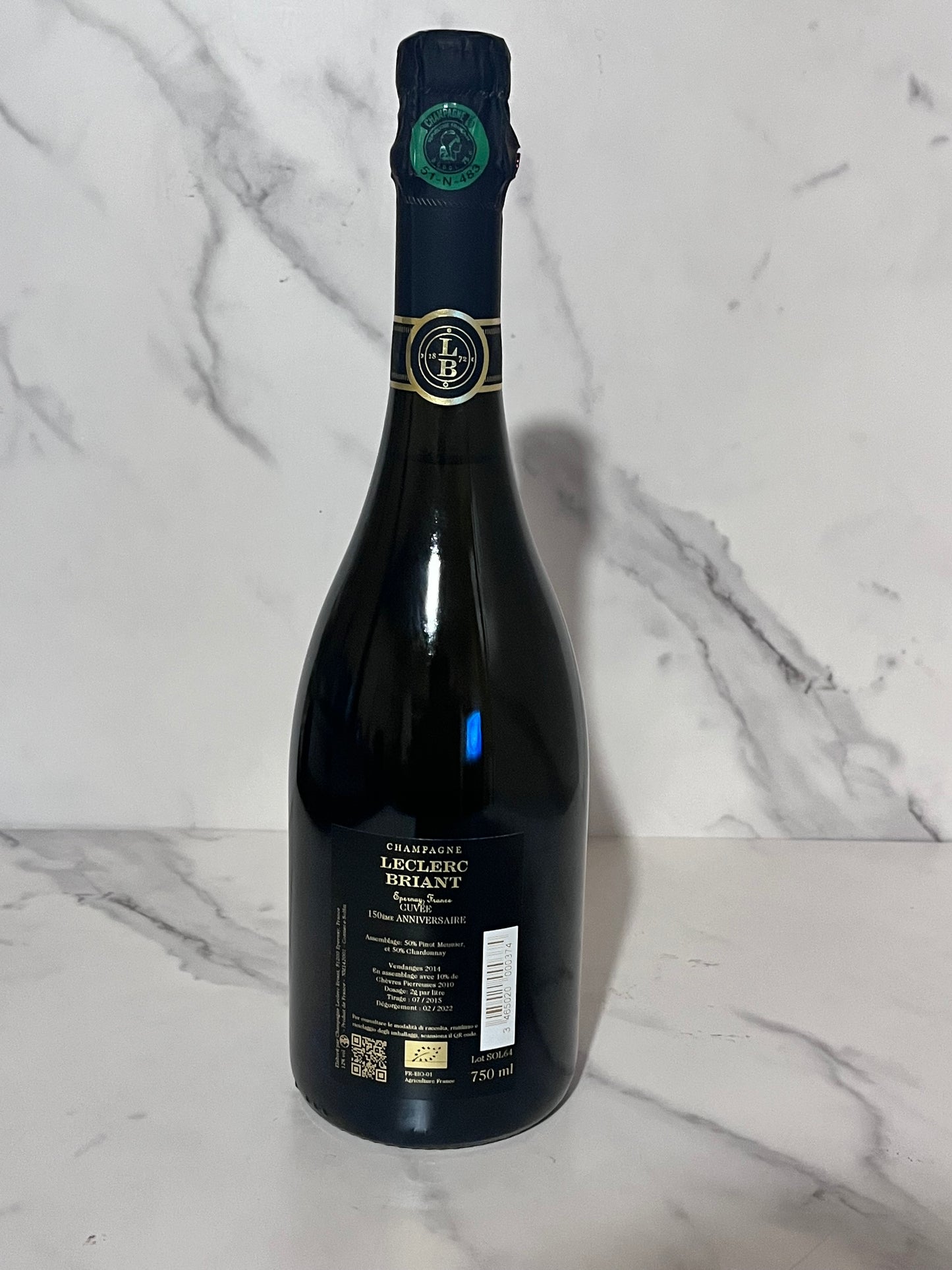 CHAMPAGNE LECLERC BRIANT 150EME ANNIVERSAIRE