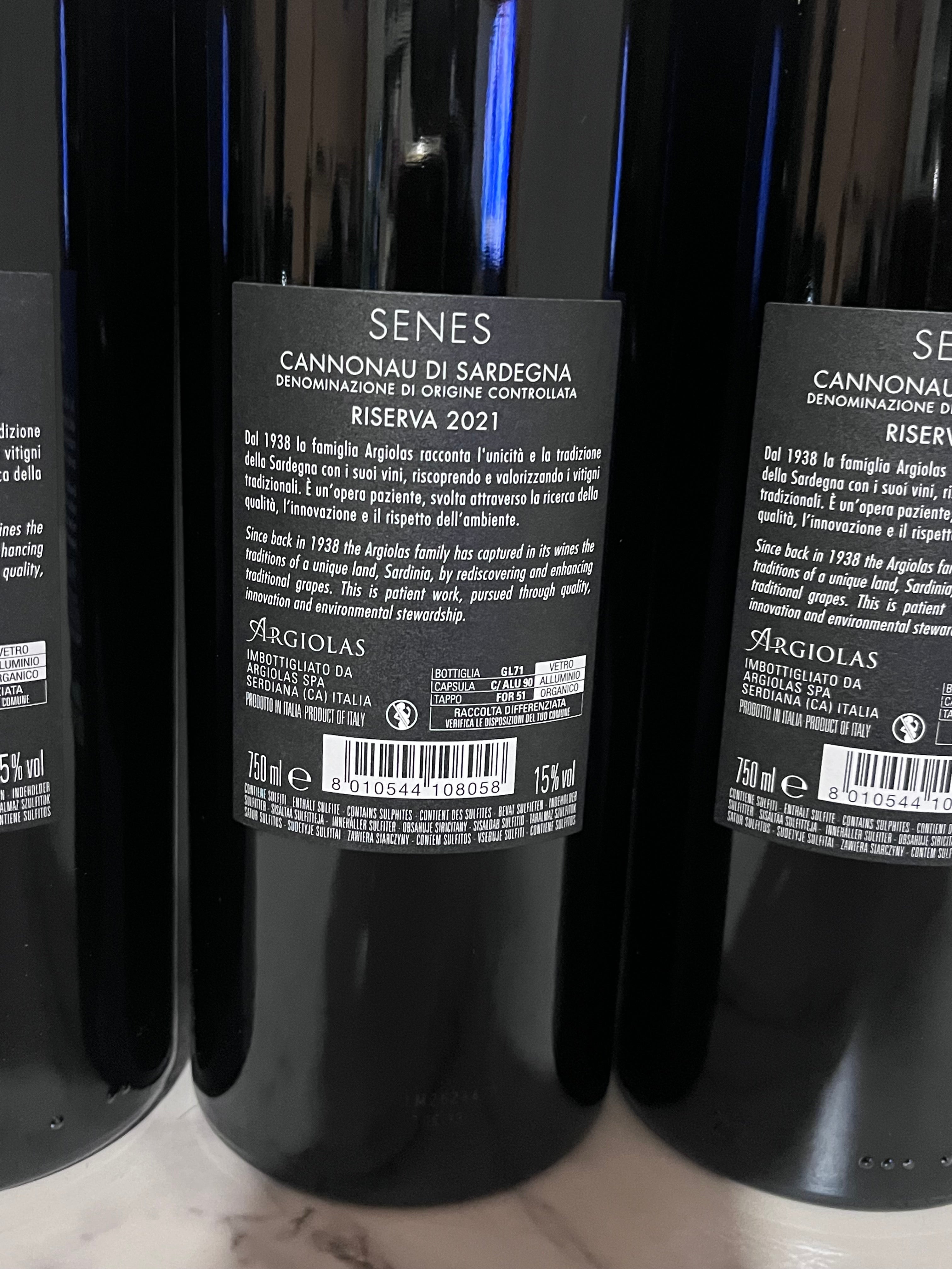 SENES ARGIOLAS RISERVE 2021