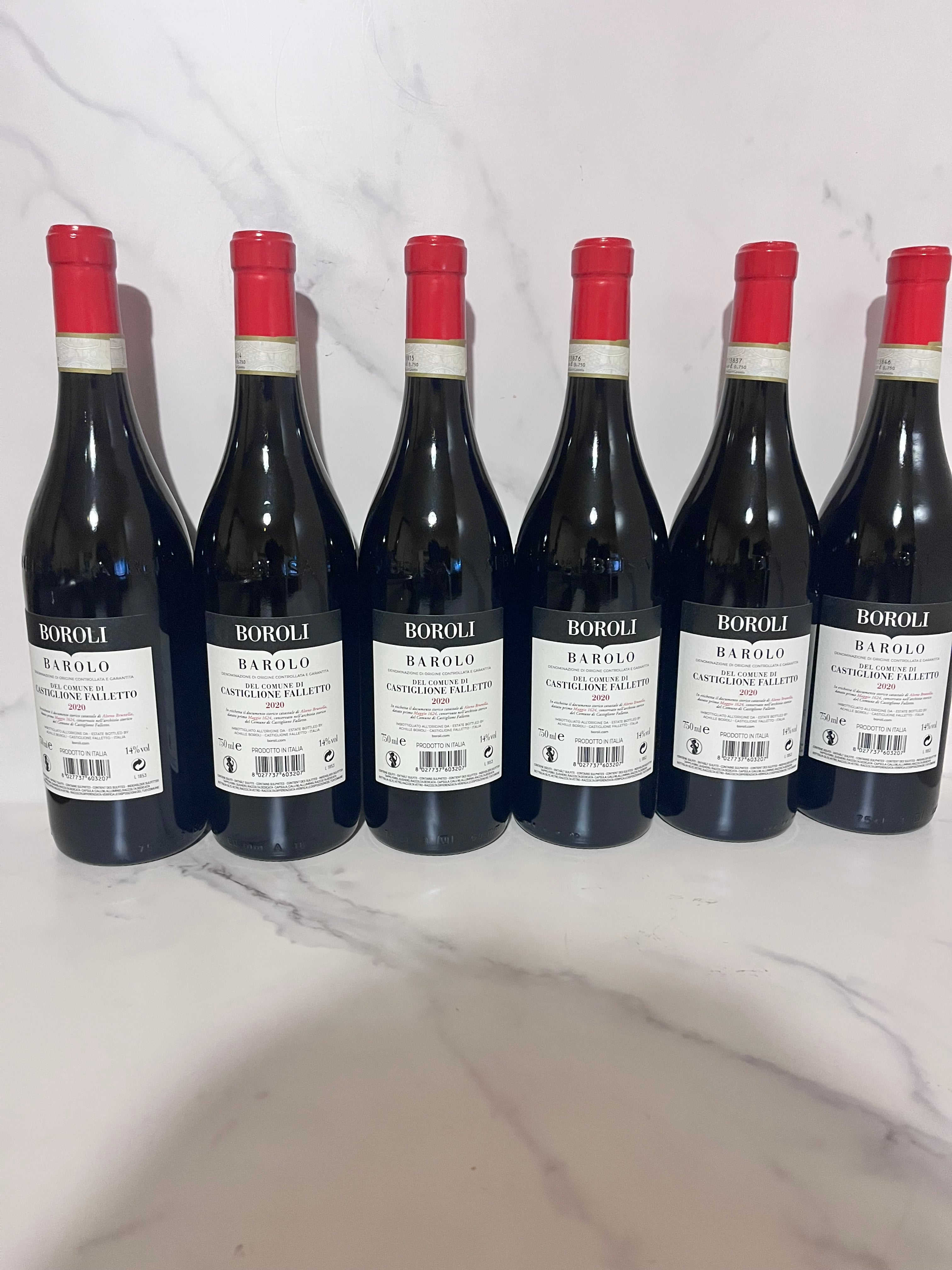 BAROLI BAROLO DEL COMUNE DI CASTIGLIONE FALLETTO 2020