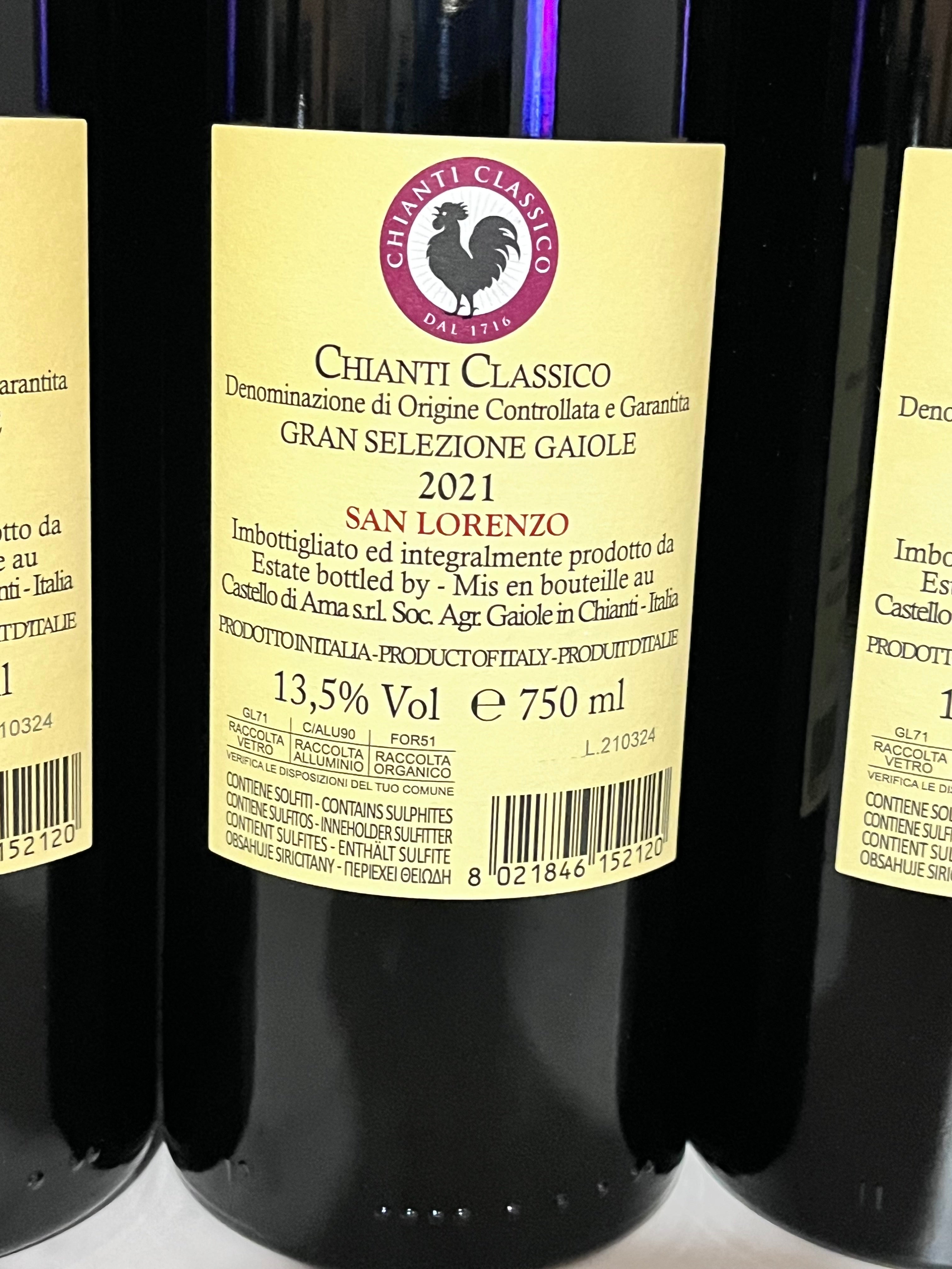 CASTELLO DI AMA CHIANTI CLASSICO GRAN SELEZIONE SAN LORENZO 2021