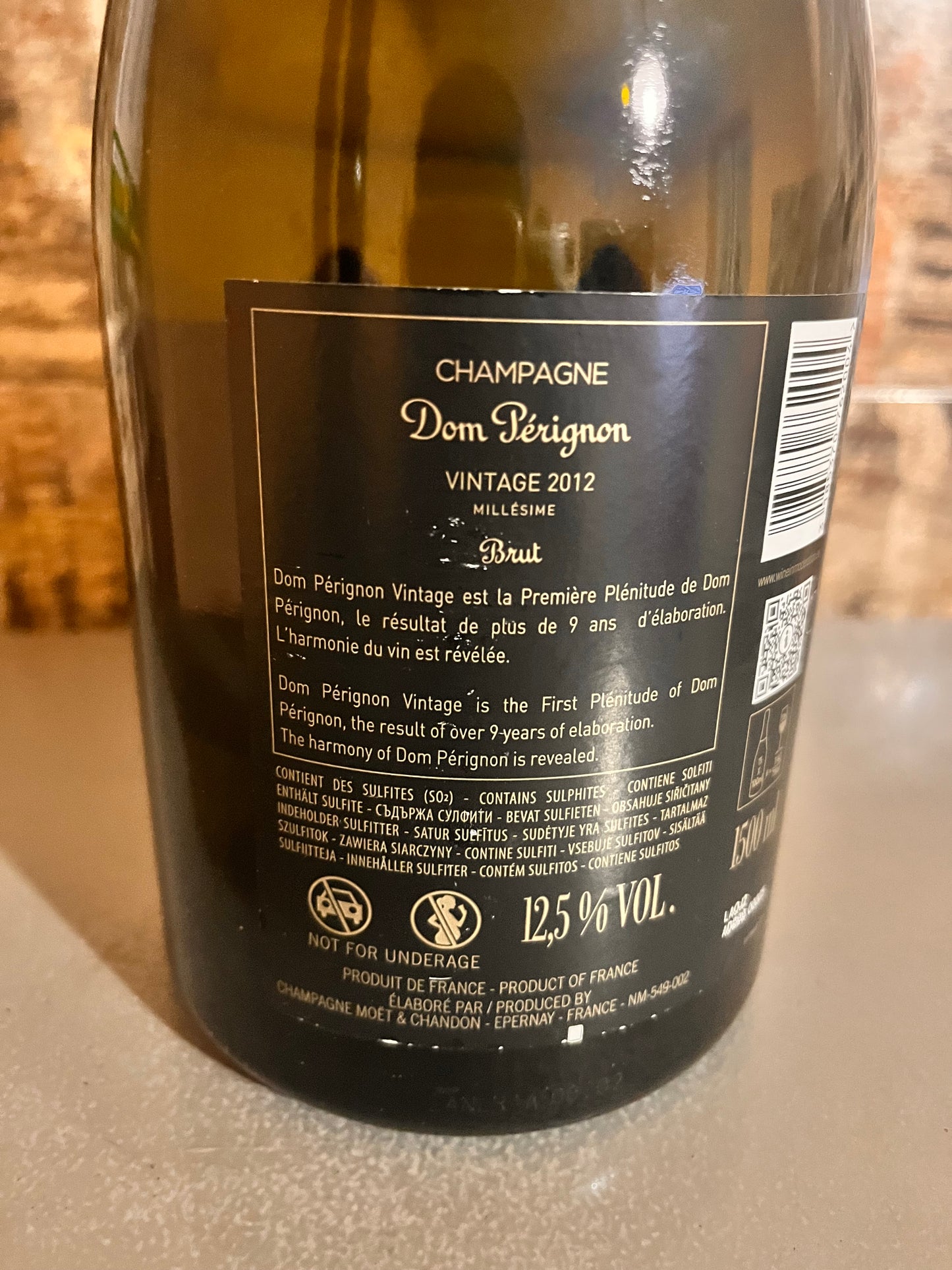 DOM PERIGNON LUMINOUS 2012