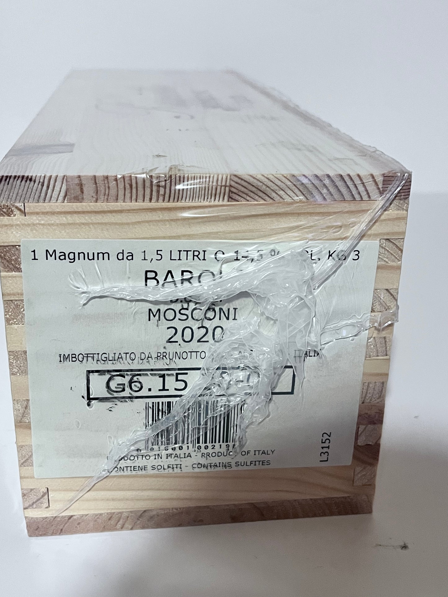 PRUNOTTO BAROLO MOSCONI 2020 MAGNUM 1,5L CASSA LEGNO ORIGINALE