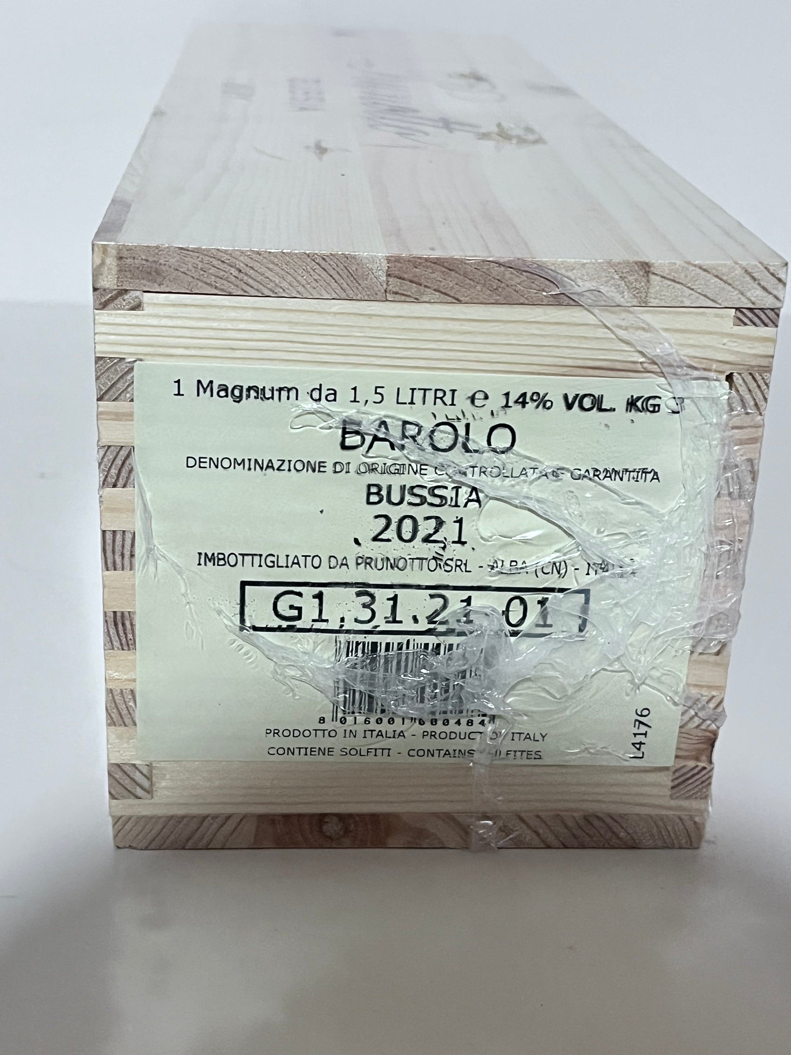PRUNOTTO BAROLO BUSSIA 2021 – MAGNUM 1,5 L IN CASSA DI LEGNO