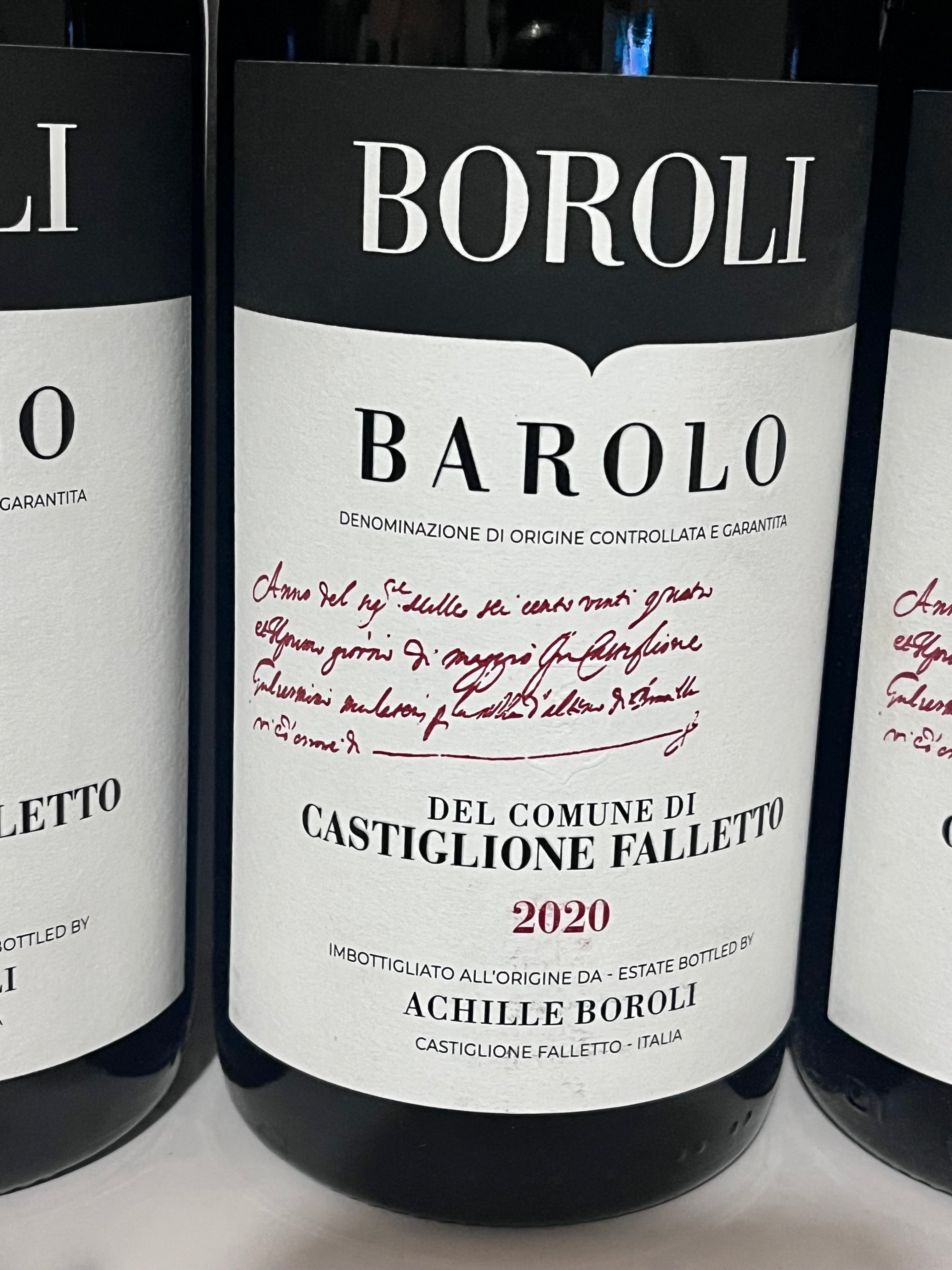 BAROLI BAROLO DEL COMUNE DI CASTIGLIONE FALLETTO 2020