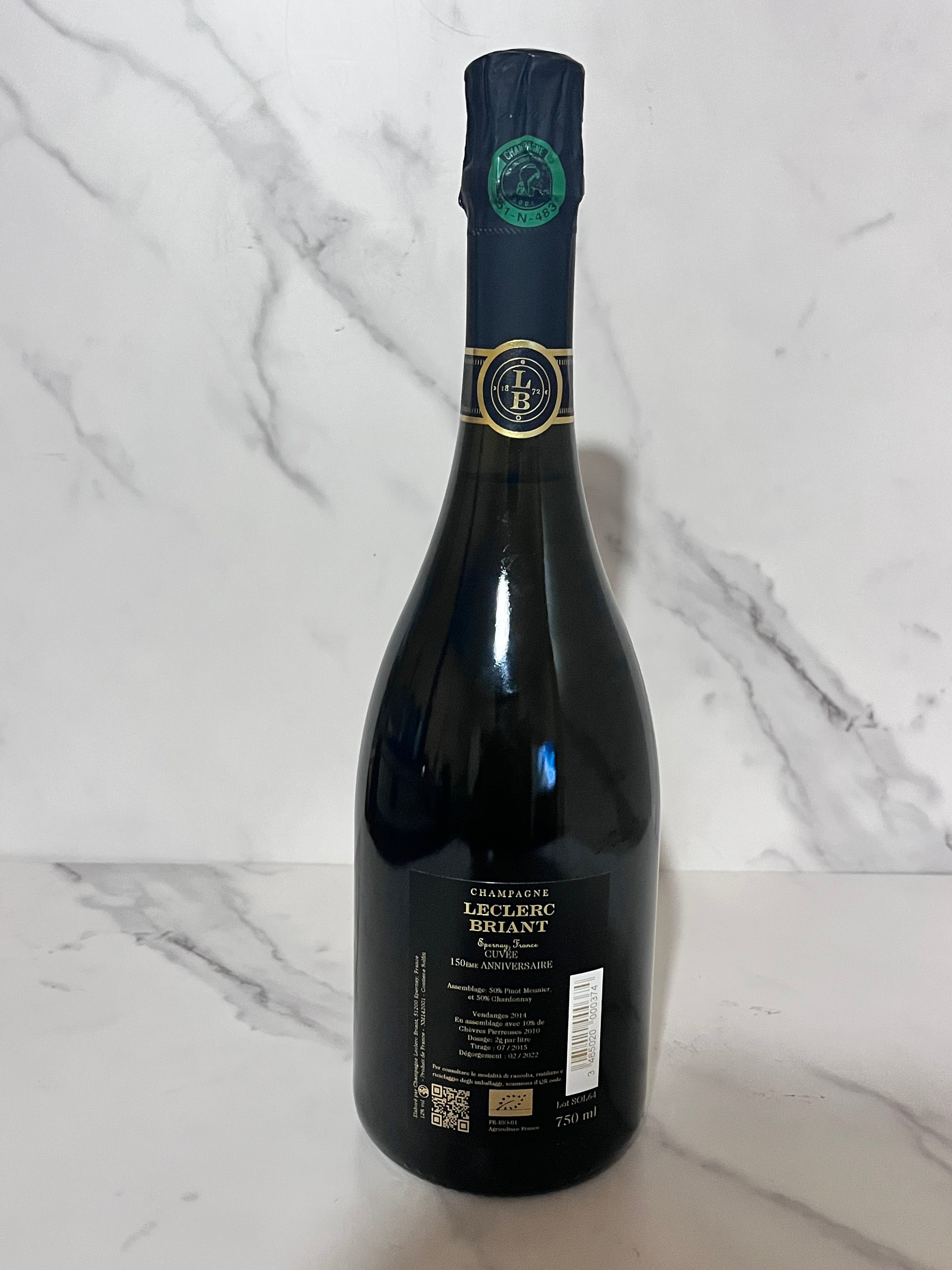 CHAMPAGNE LECLERC BRIANT 150EME ANNIVERSAIRE