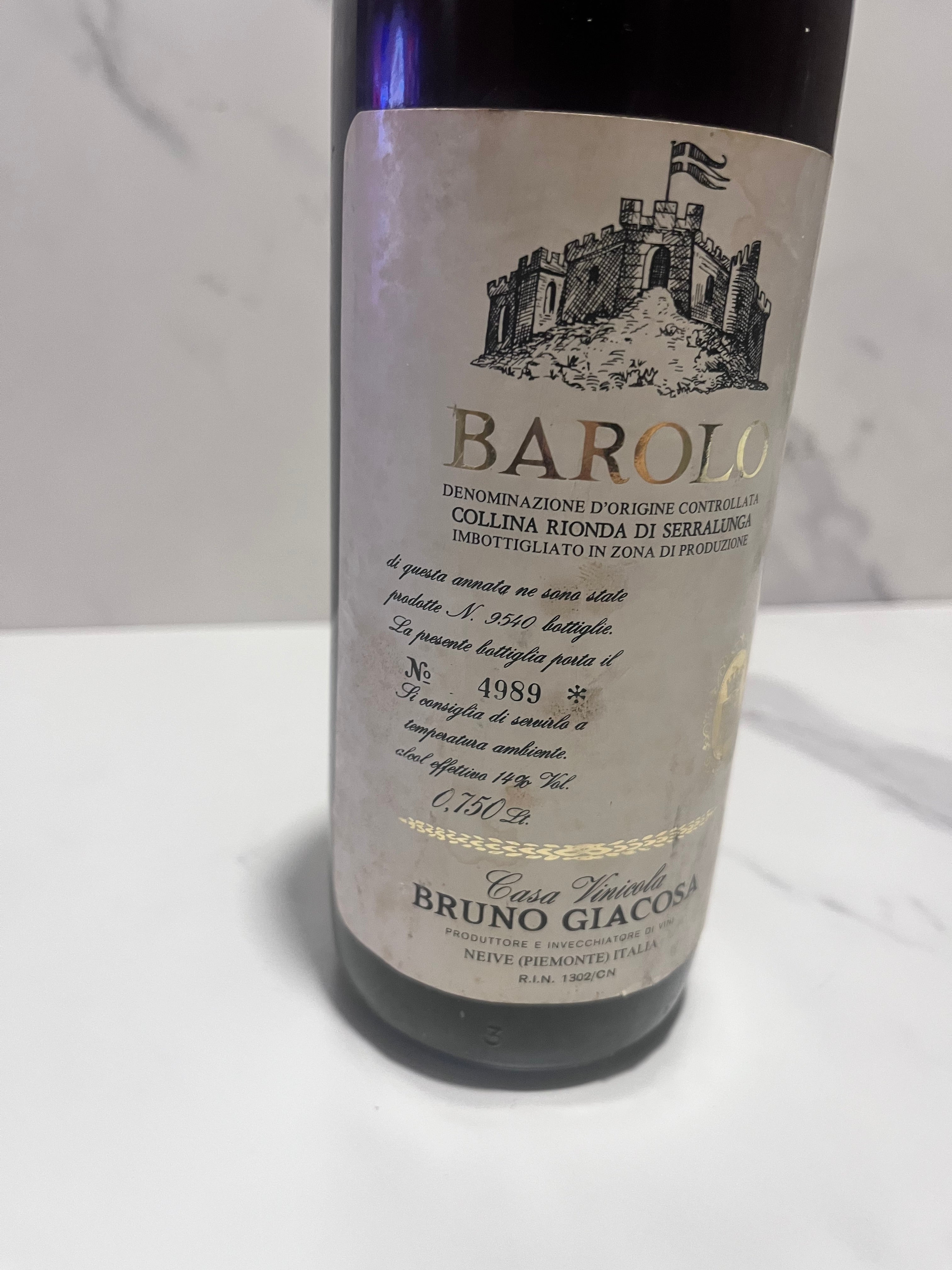BAROLO BRUNO GIACOSA 1974