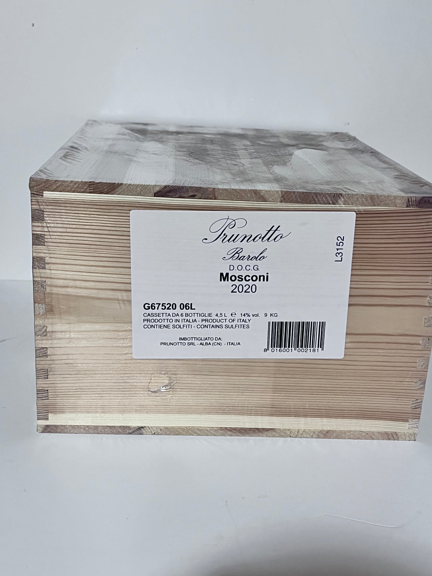 PRUNOTTO BAROLO MOSCONI DOCG 2020 CASSA 6 BT