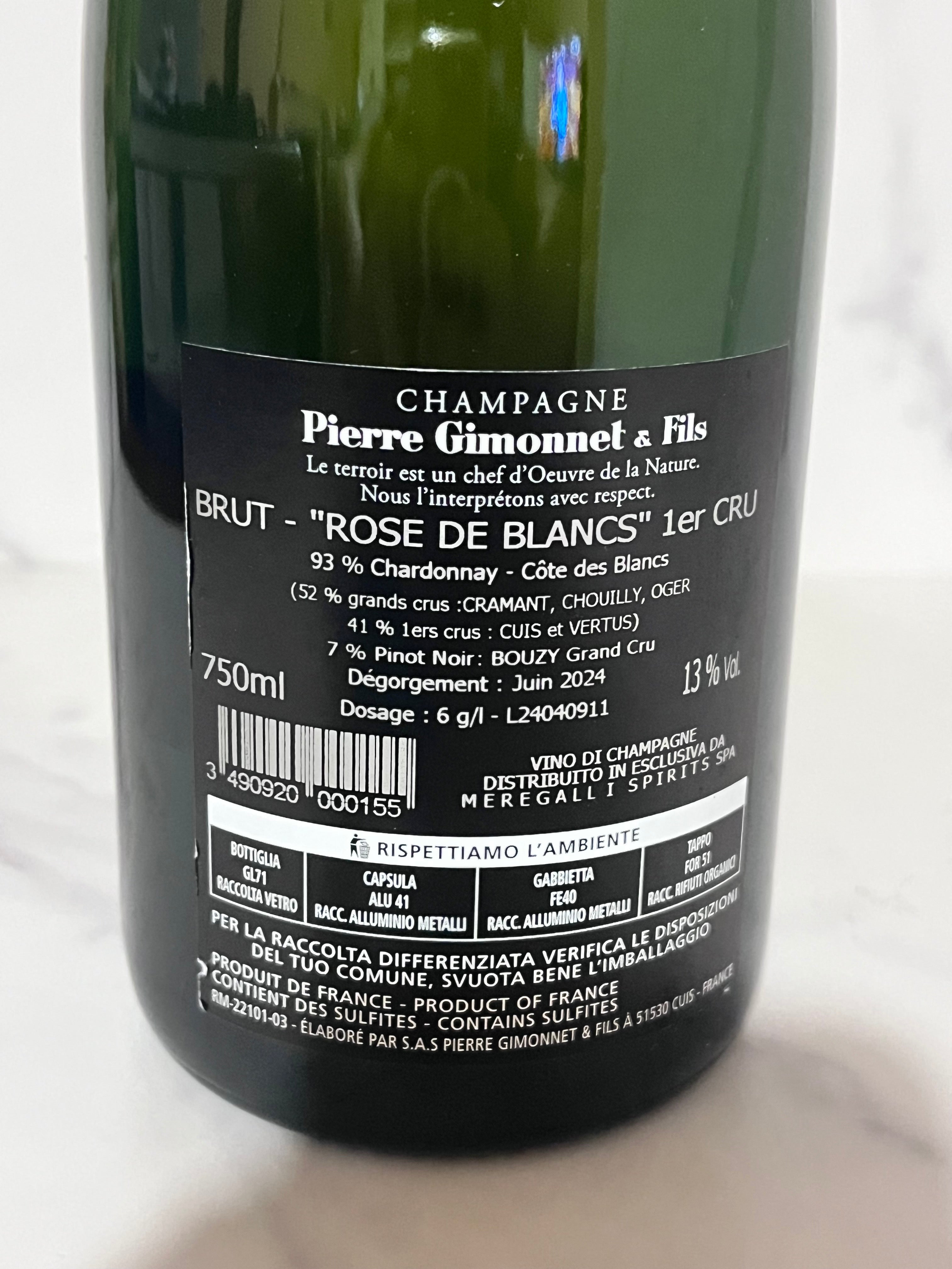 CHAMPAGNE PIERRE GIMONNET&FILS ROSÉ BLANCS 1ER CRU