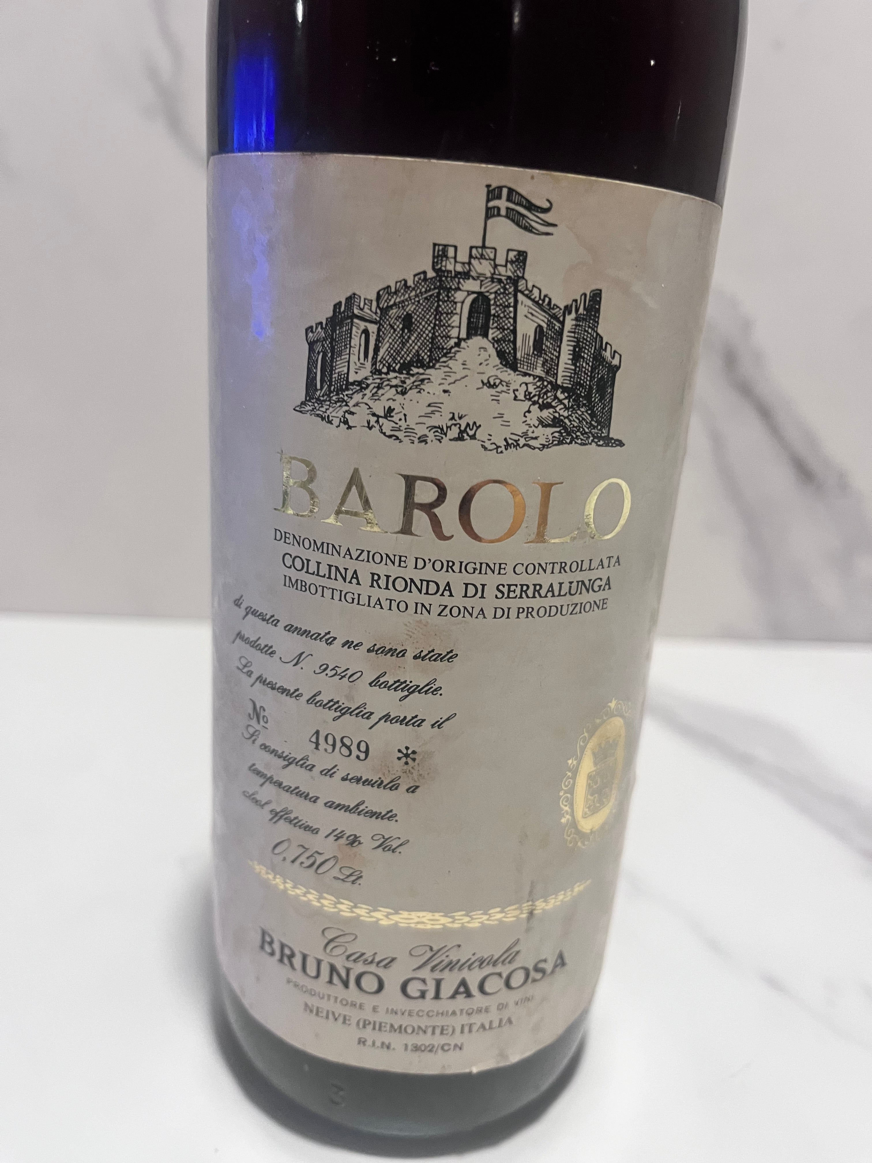 BAROLO BRUNO GIACOSA 1974