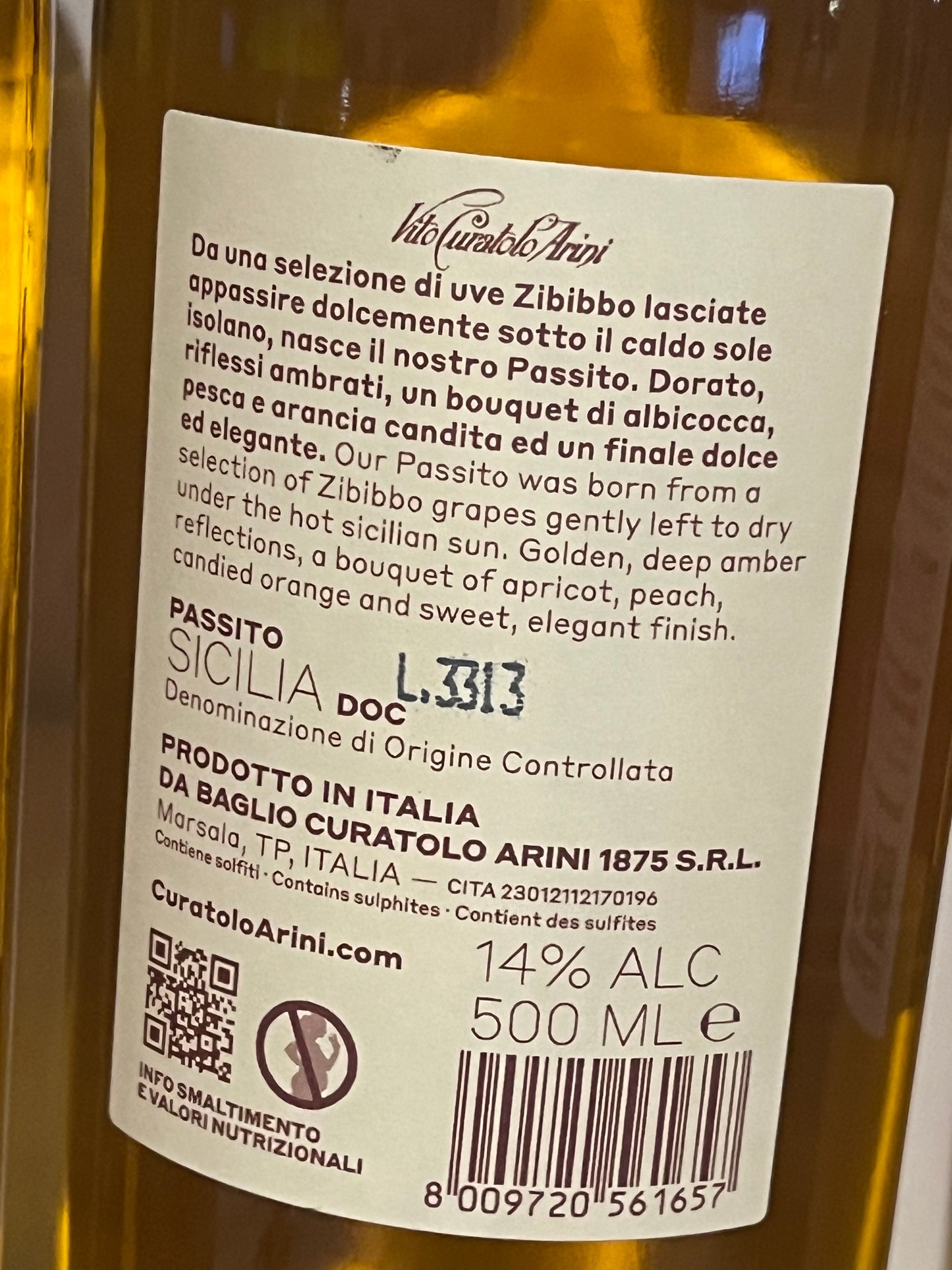 CURATOLO ARINI PASSITO