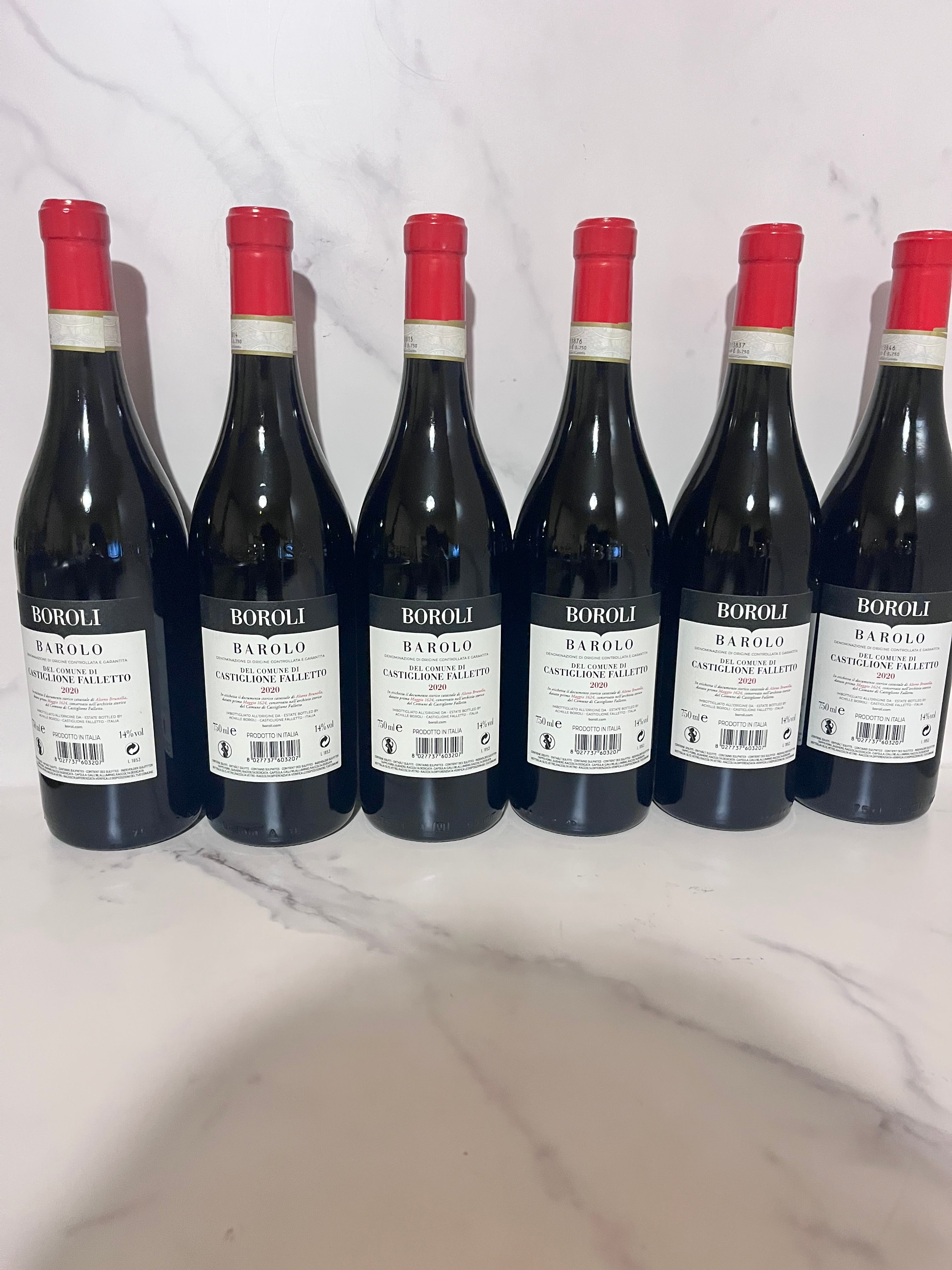 BAROLI BAROLO DEL COMUNE DI CASTIGLIONE FALLETTO 2020