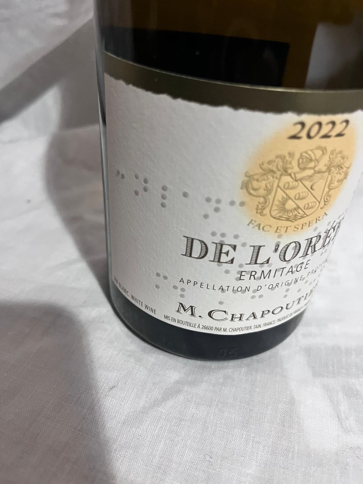 M. Chapoutier Ermitage De l'Orée Blanc 2022