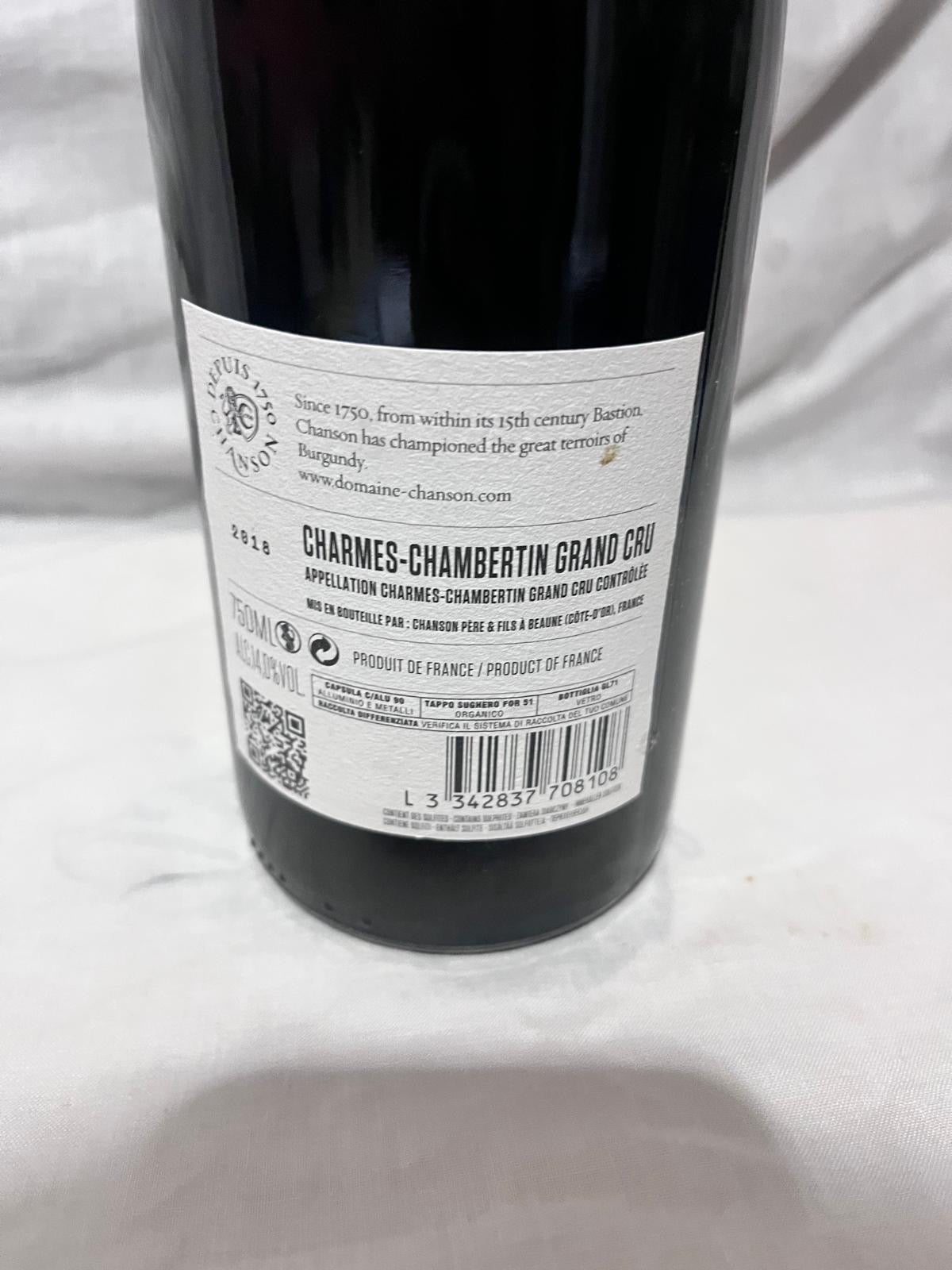 Chanson, Charmes-Chambertin Grand Cru 2018, 750 ml