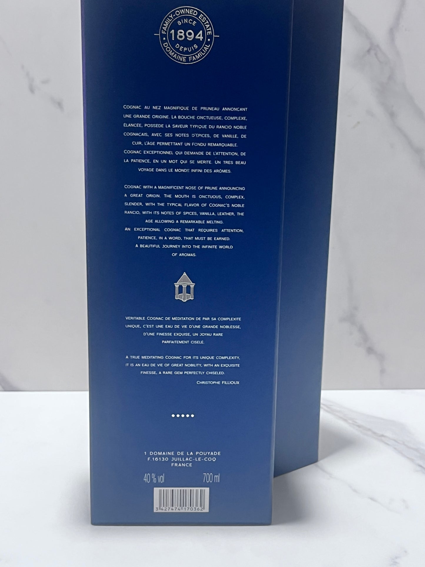 JEAN FILLIOUX COGNAC GRANDE CHAMPAGNE RISERVA DI FAMIGLIA