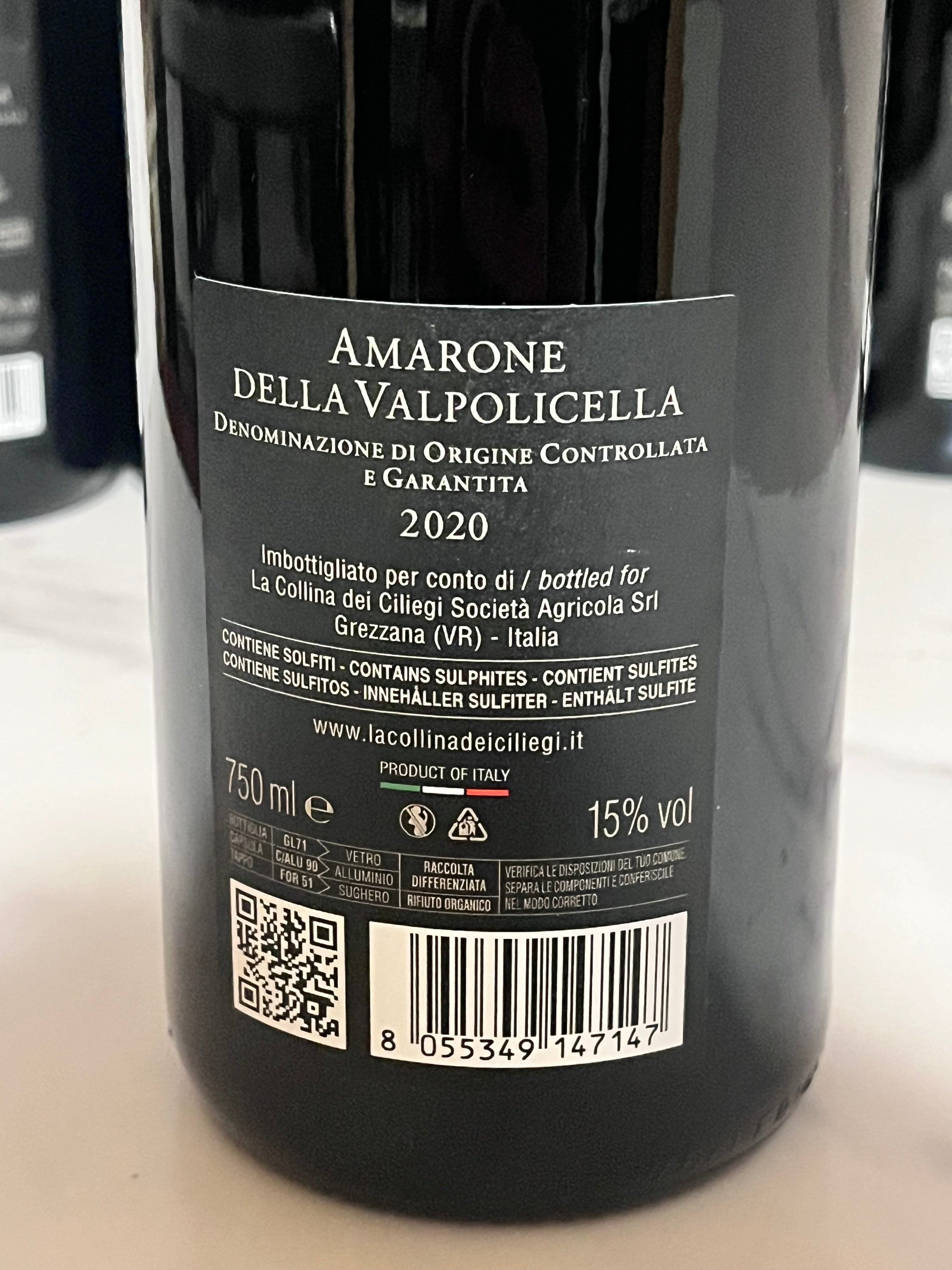 LA COLLINA DEI CILIEGI AMARONE DELLA VALPOLICELLA 2020