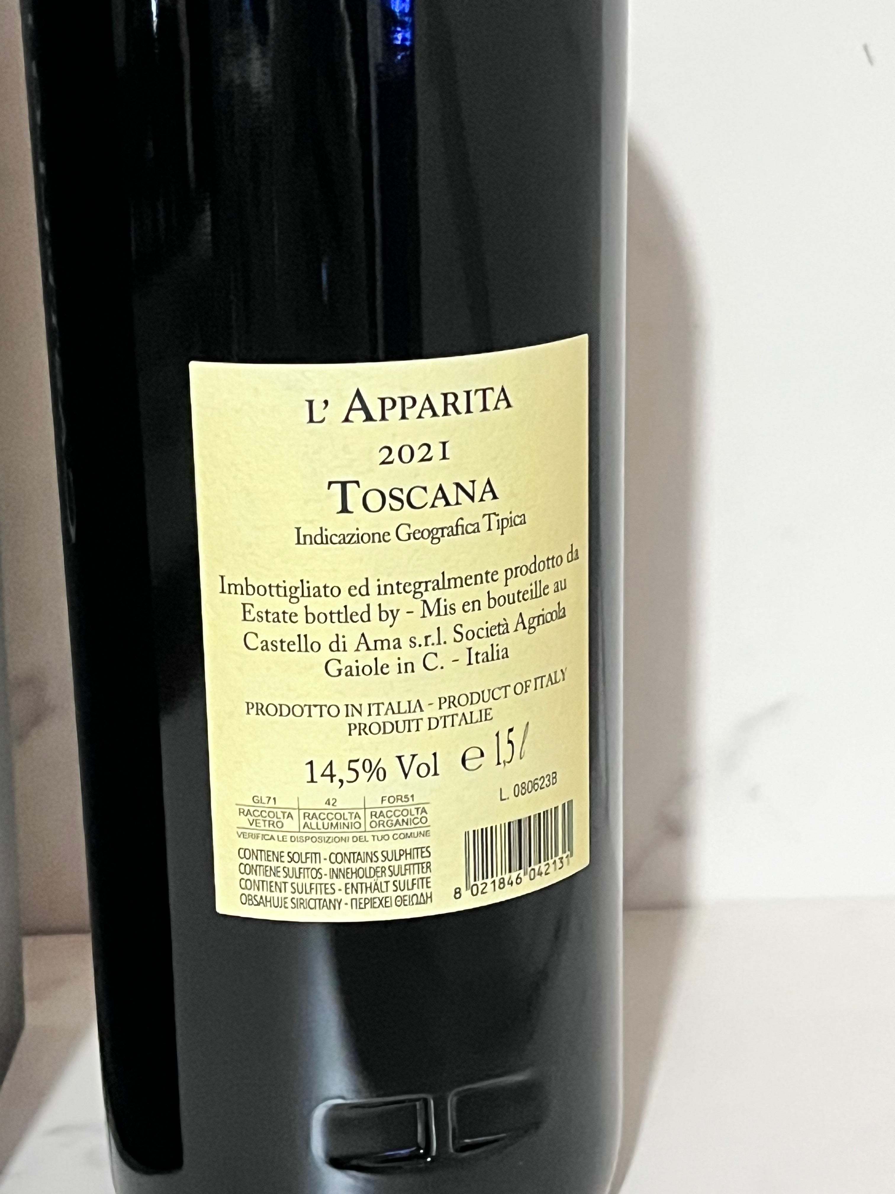 CASTELLO DI AMA L’APPARITA 2021 MAGNUM