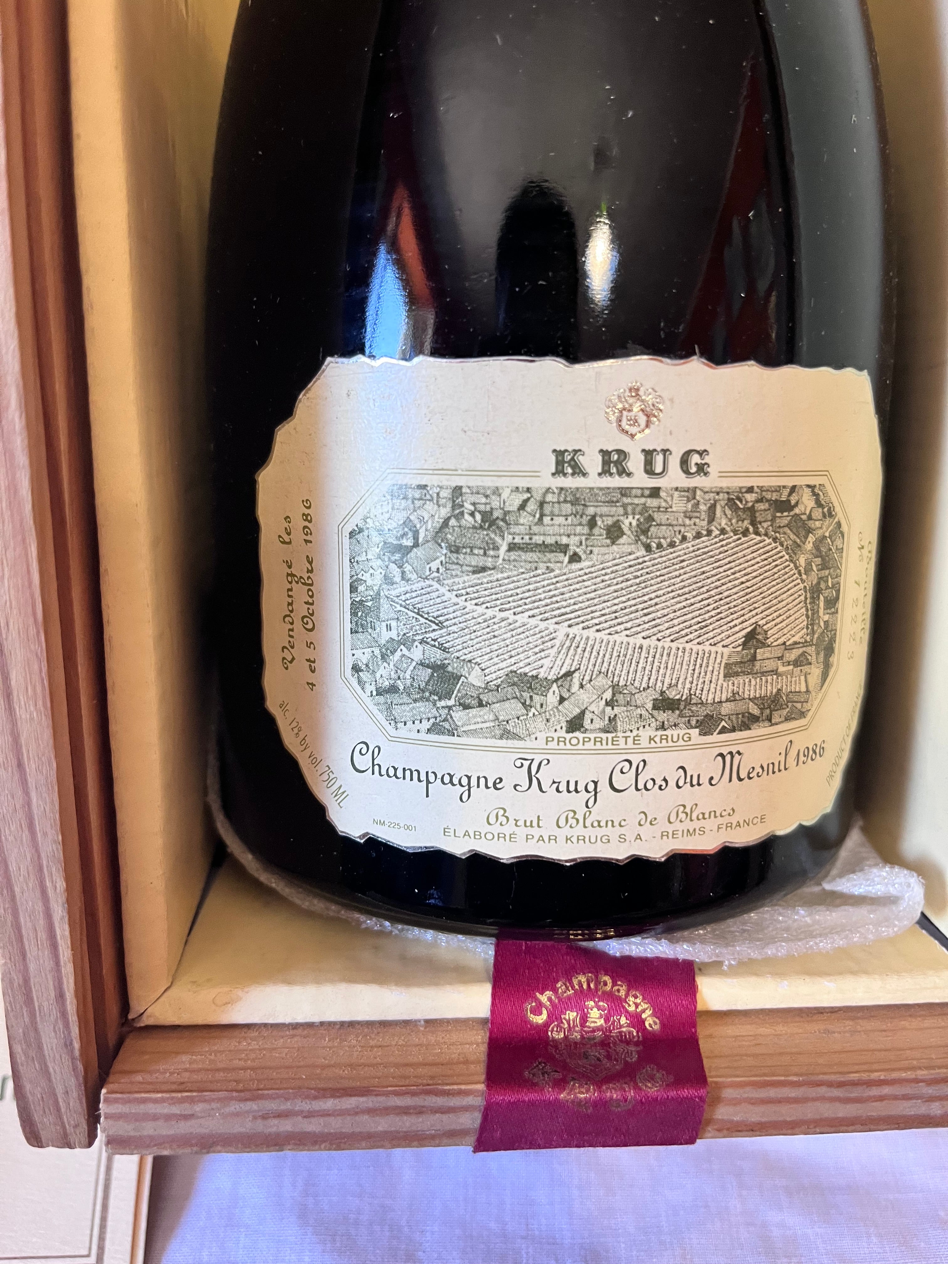 KRUG CLOS DU MESNIL 1976