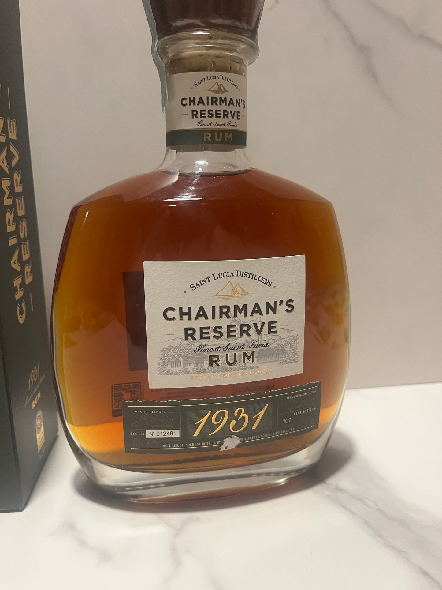 CHAIRMAN’S RESERVE RUM 1931