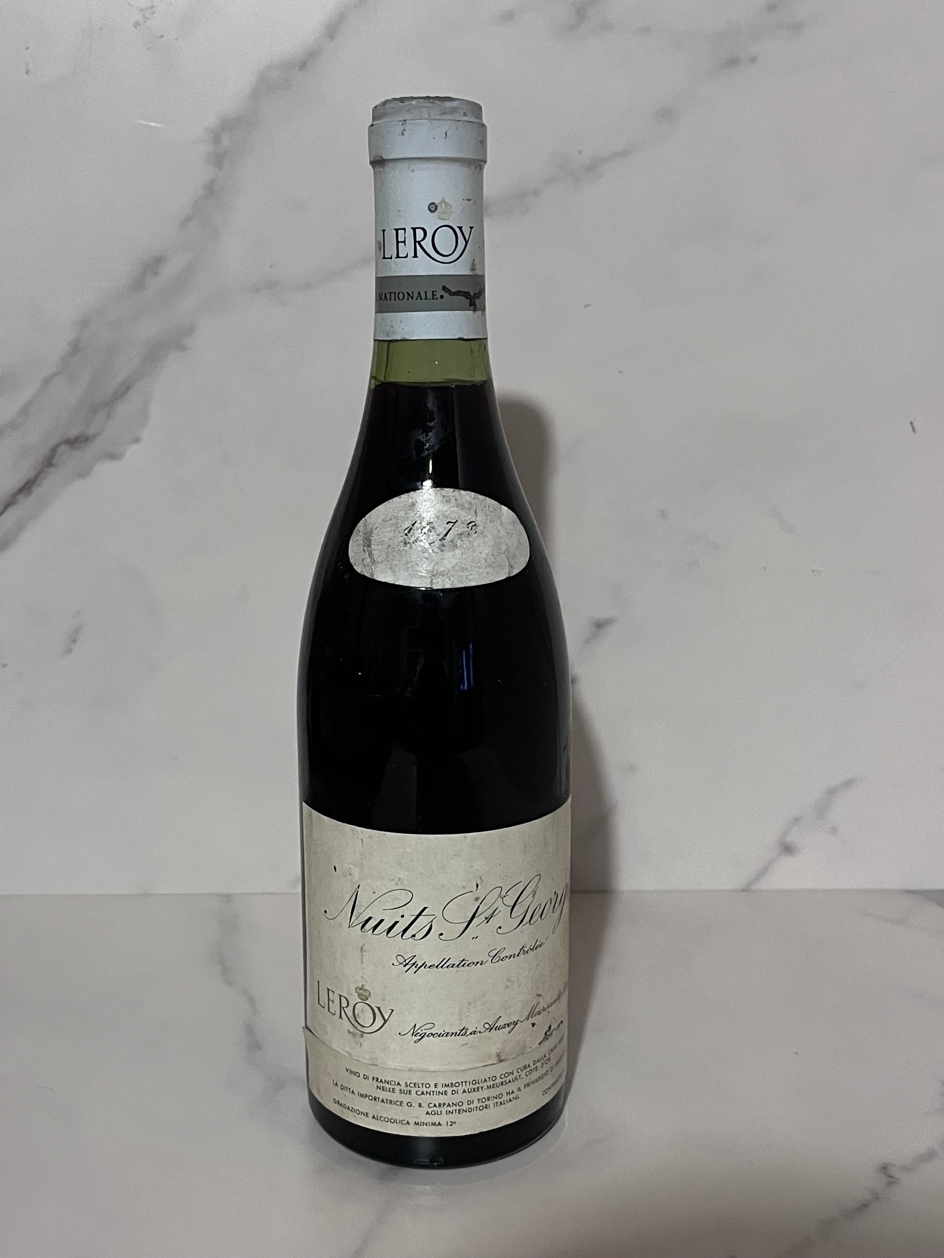 DOMAINE LEROY - NUITS ST GEORGES 1972