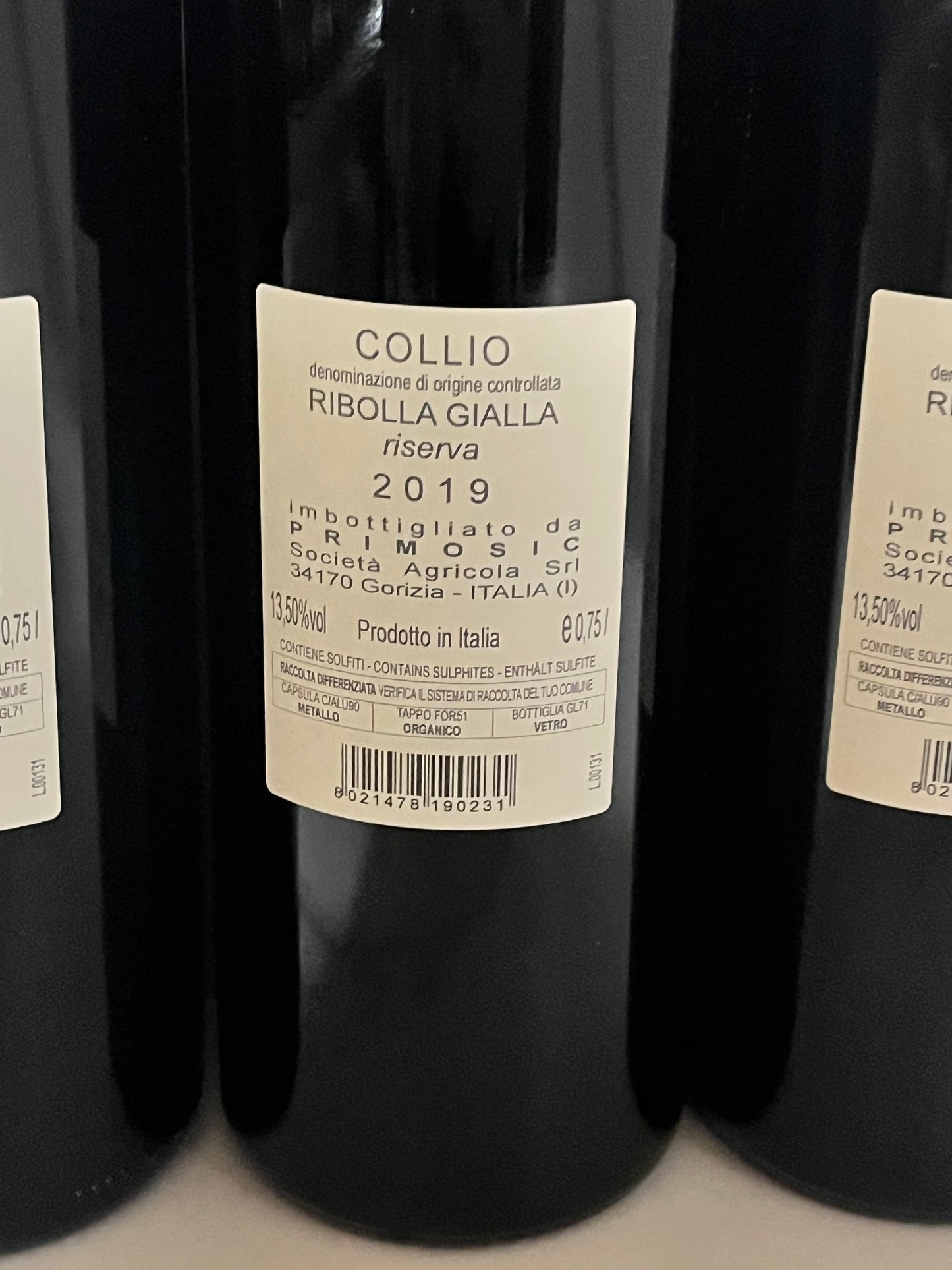 PRIMOSIC RIBOLLA GIALLA 2019