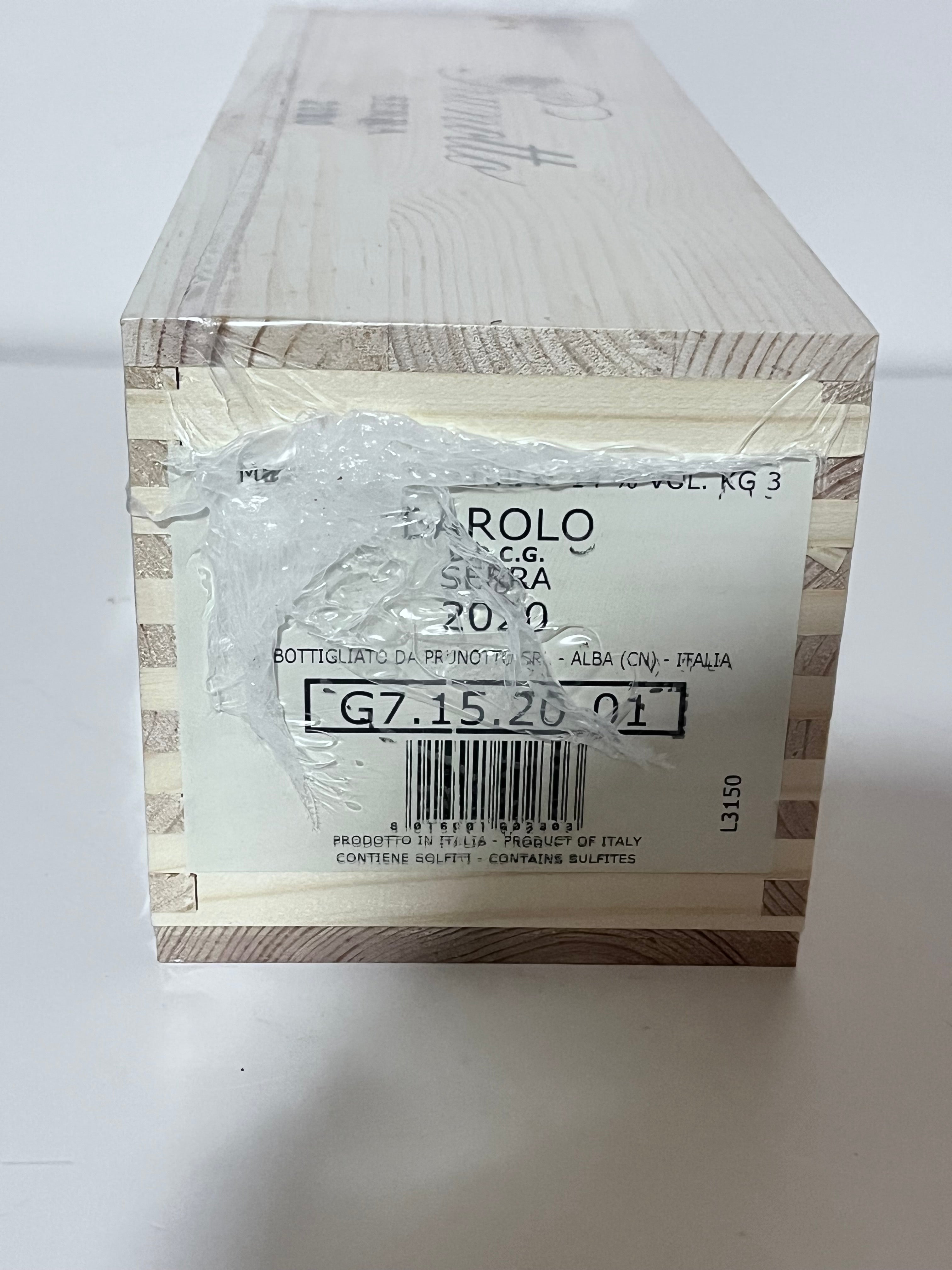 CASSETTA IN LEGNO PRUNOTTO BAROLO SERRA 2020 – MAGNUM 1,5 L
