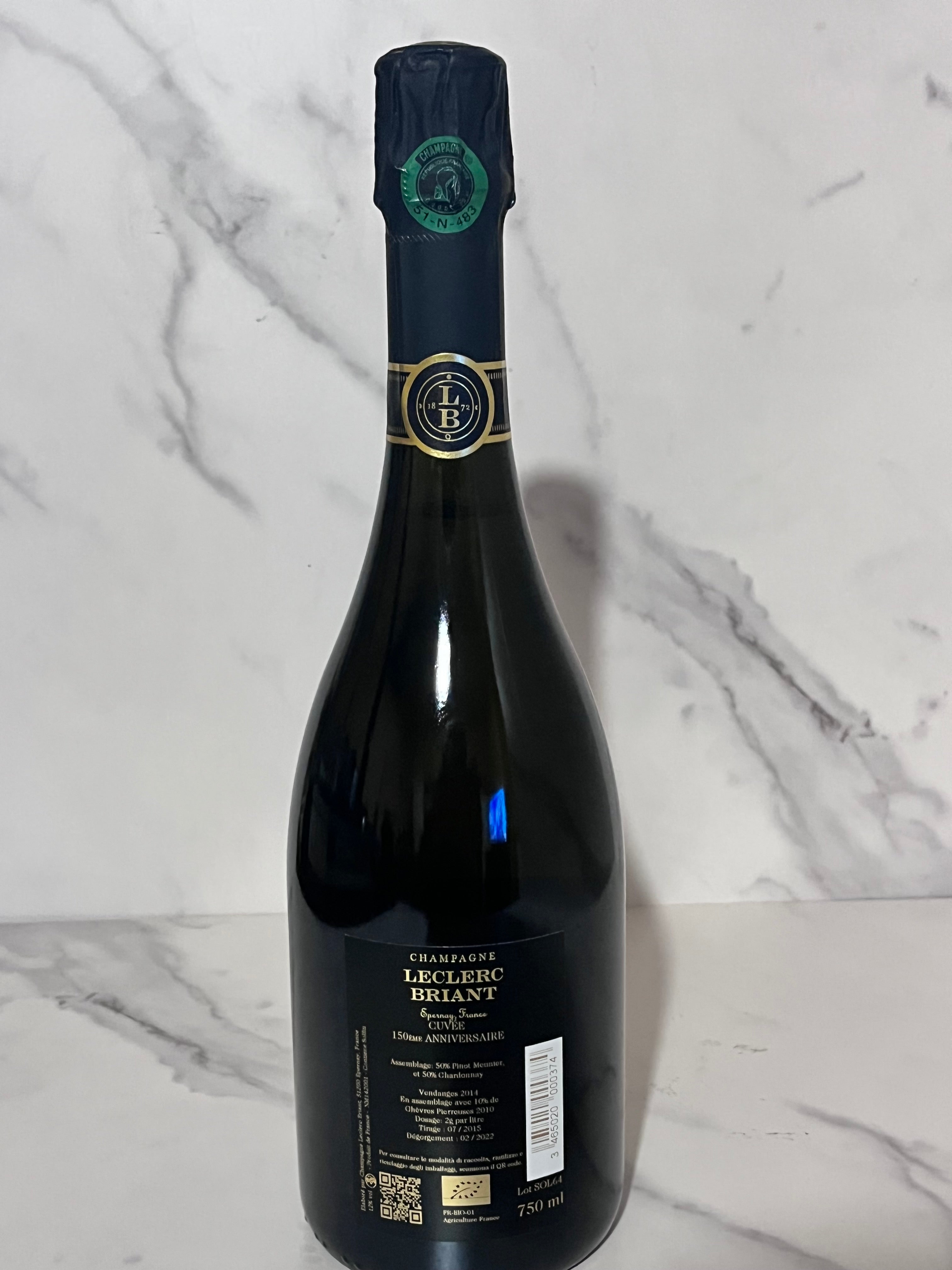 CHAMPAGNE LECLERC BRIANT 150EME ANNIVERSAIRE