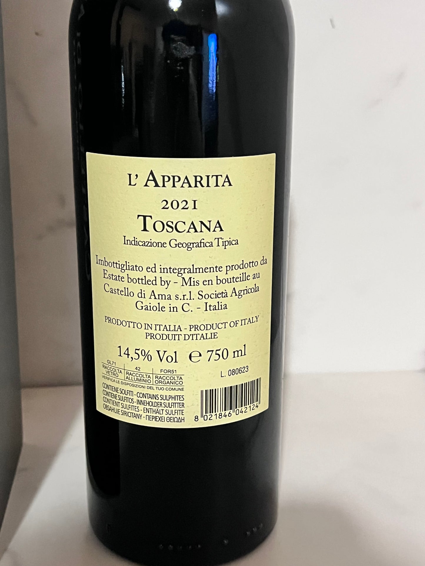 CASTELLO DI AMA L’APPARITA 2021