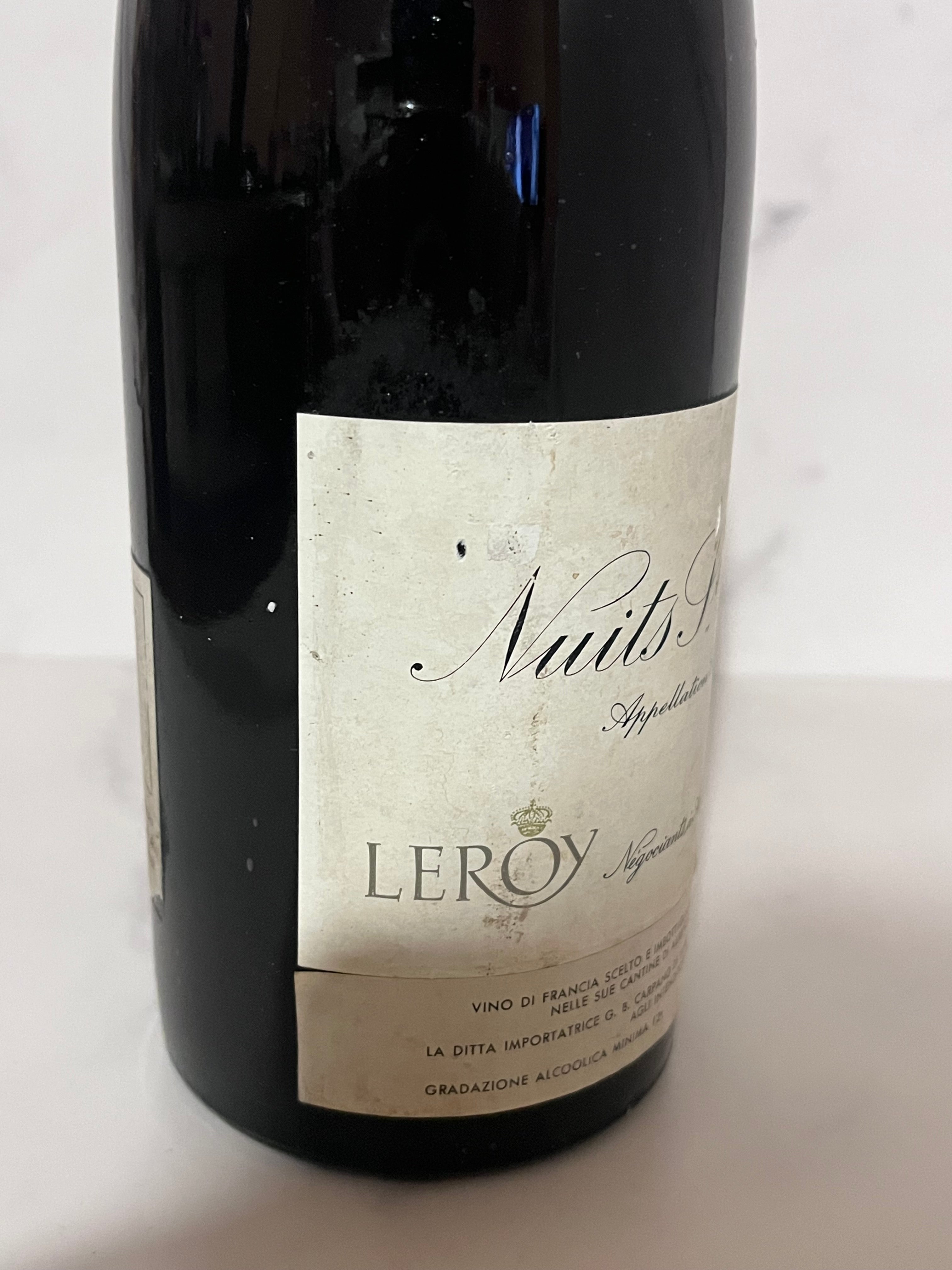 DOMAINE LEROY - NUITS ST GEORGES 1972