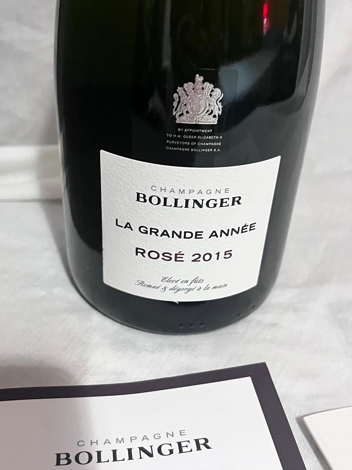 Bollinger : La Grande Année rosato 2015