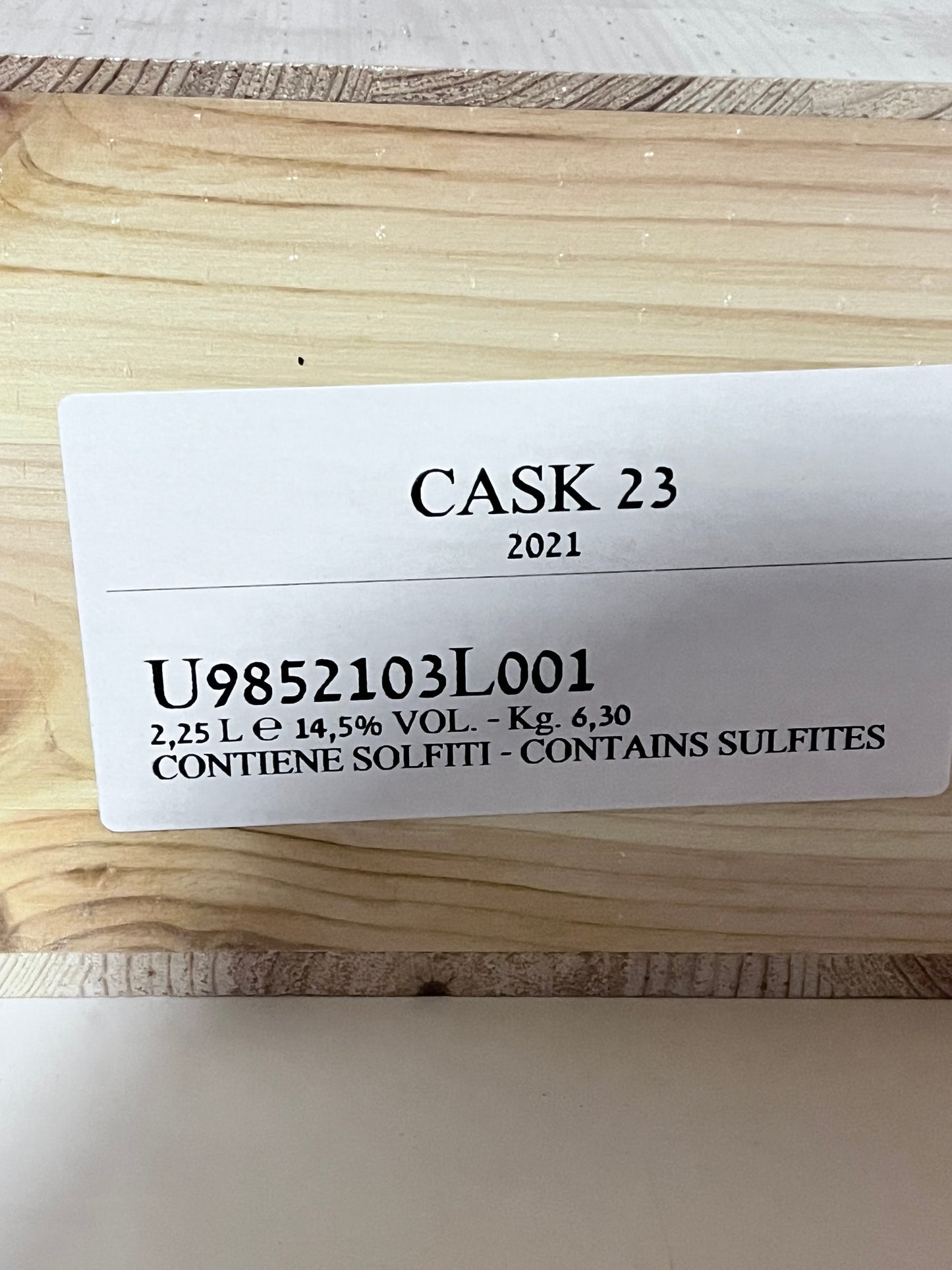 STAG’S LEAP WINE CELLARS “CASK 23” 2021 – CASSA IN LEGNO ORIGINALE(SIGILLATA)