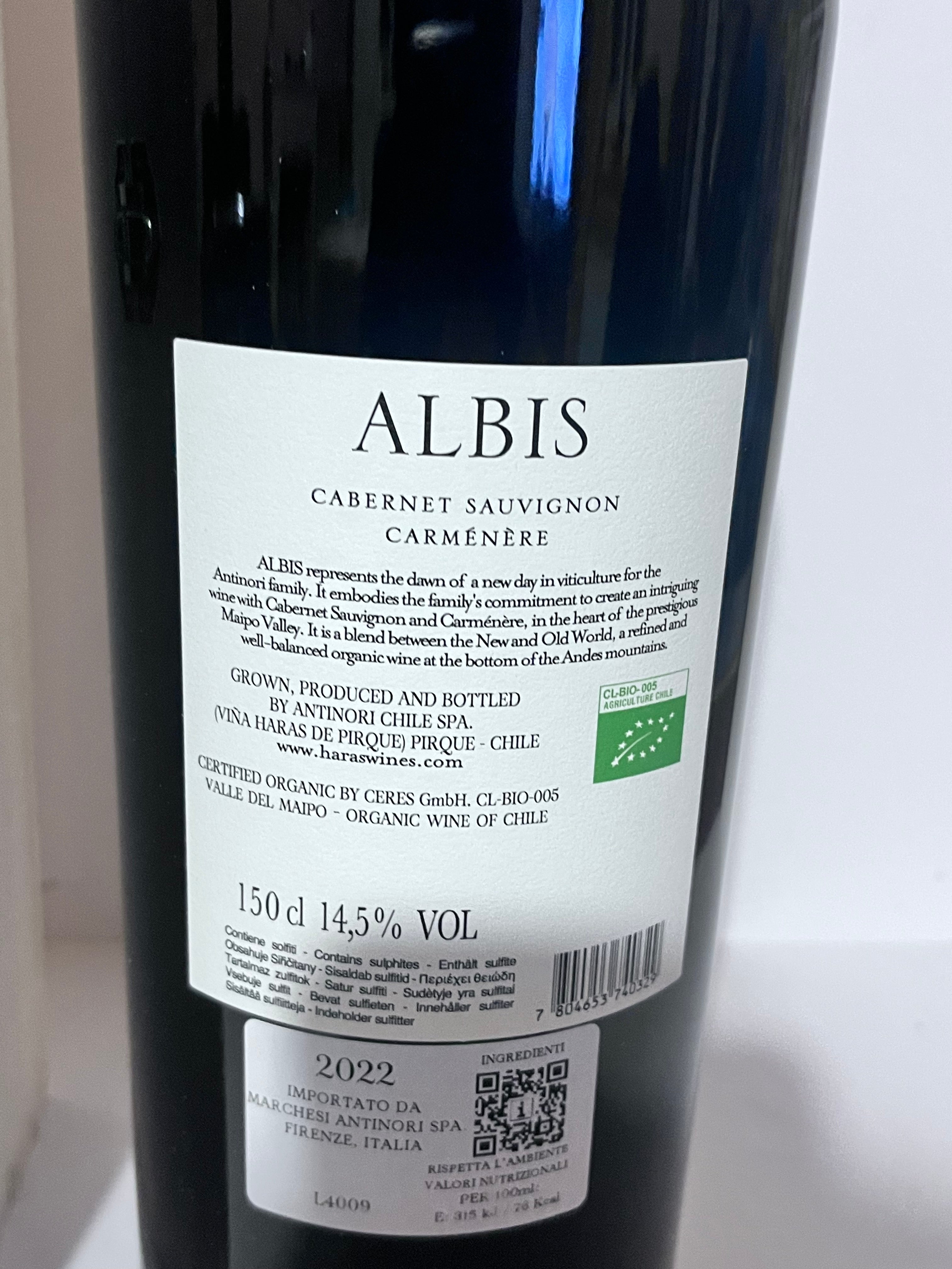 ALBIS 2022 CABERNET SAUVIGNON CARMENERE MAGNUM 1,5L HARAS DE PIRQUE CHILE