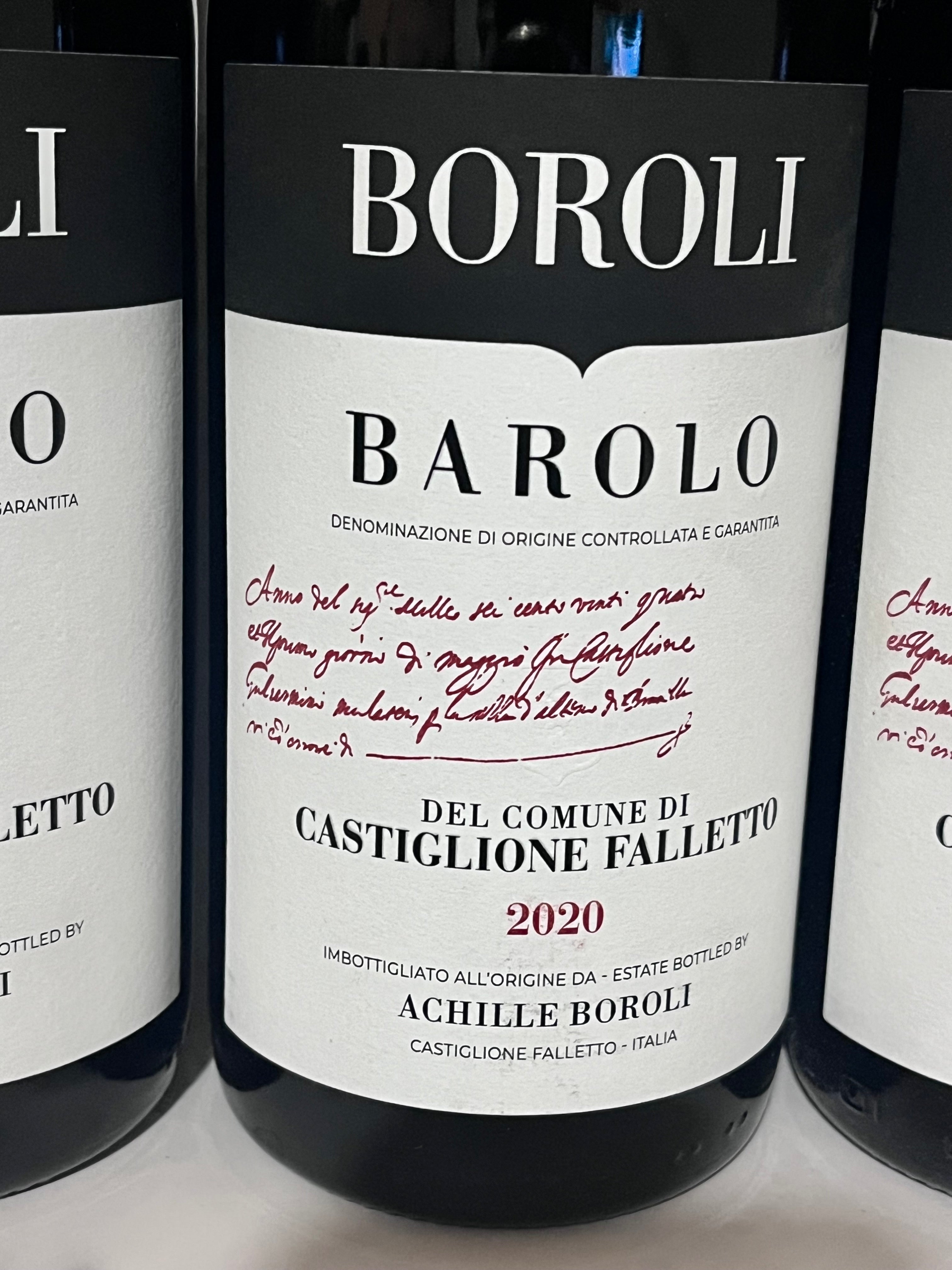 BAROLI BAROLO DEL COMUNE DI CASTIGLIONE FALLETTO 2020