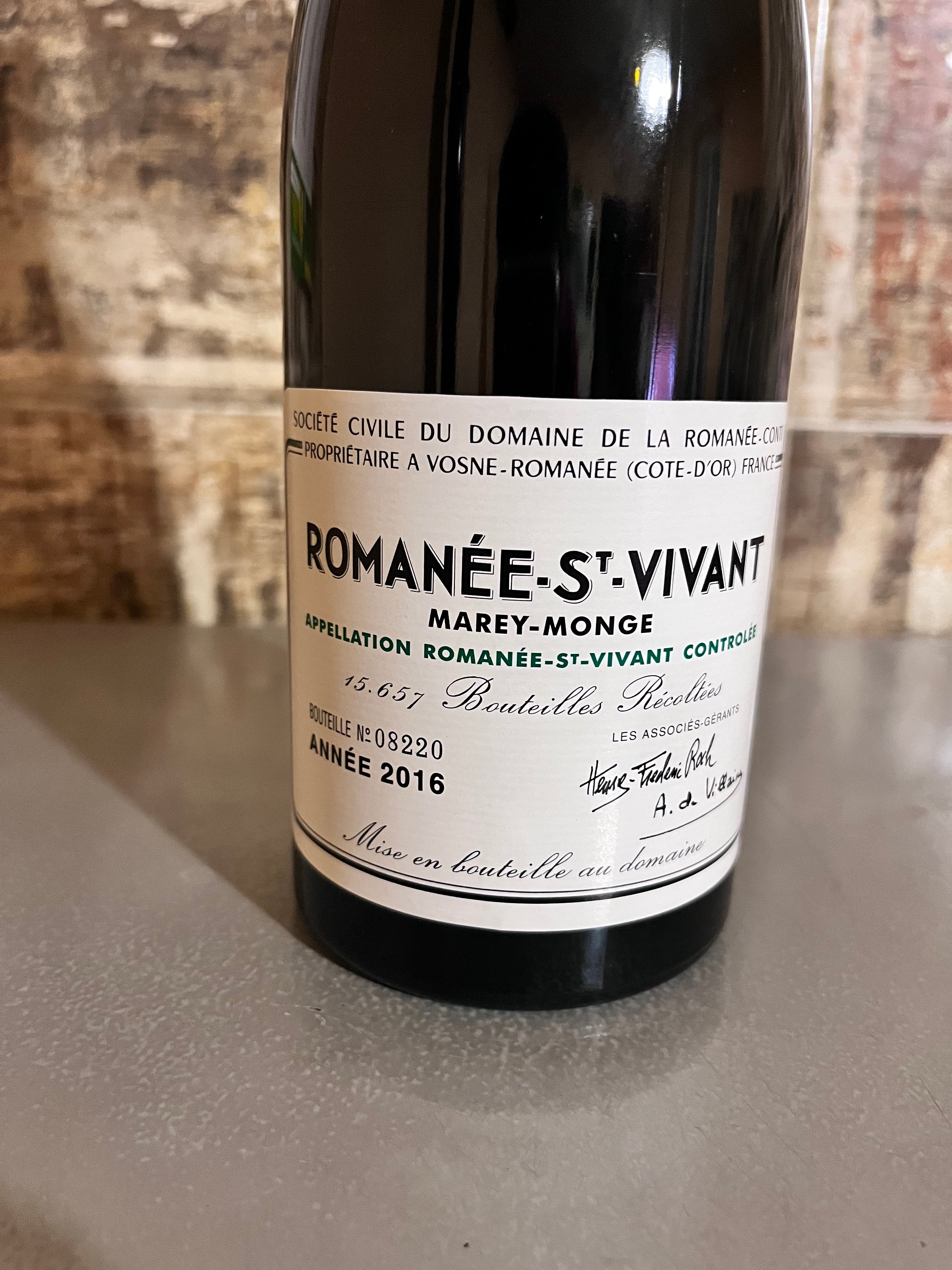 ROMANÉE CONTI ROMANÉE ST VIVANT 2016
