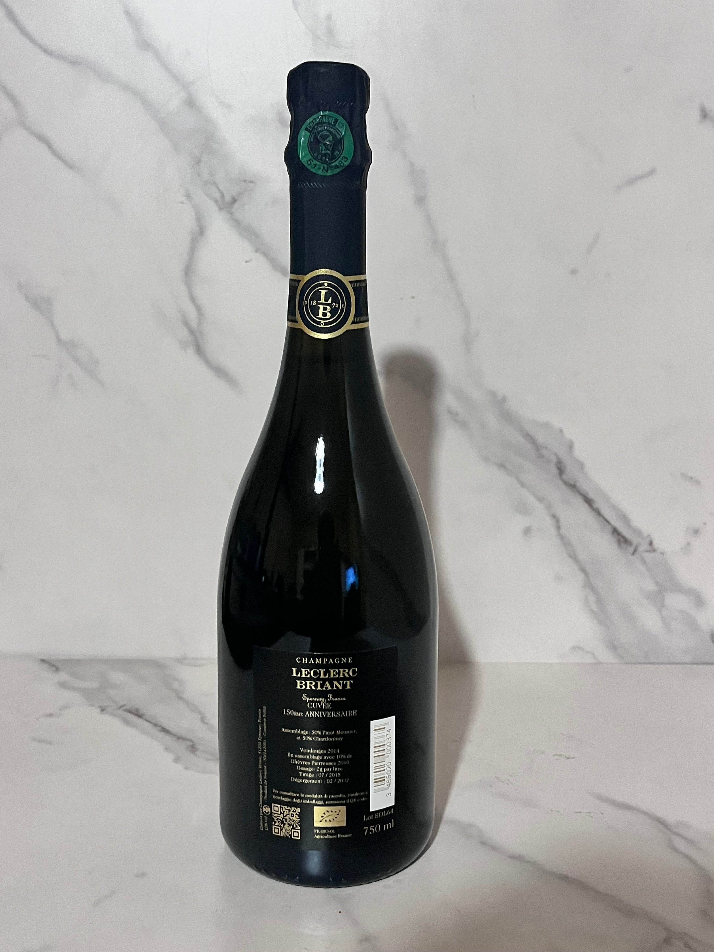 CHAMPAGNE LECLERC BRIANT 150EME ANNIVERSAIRE