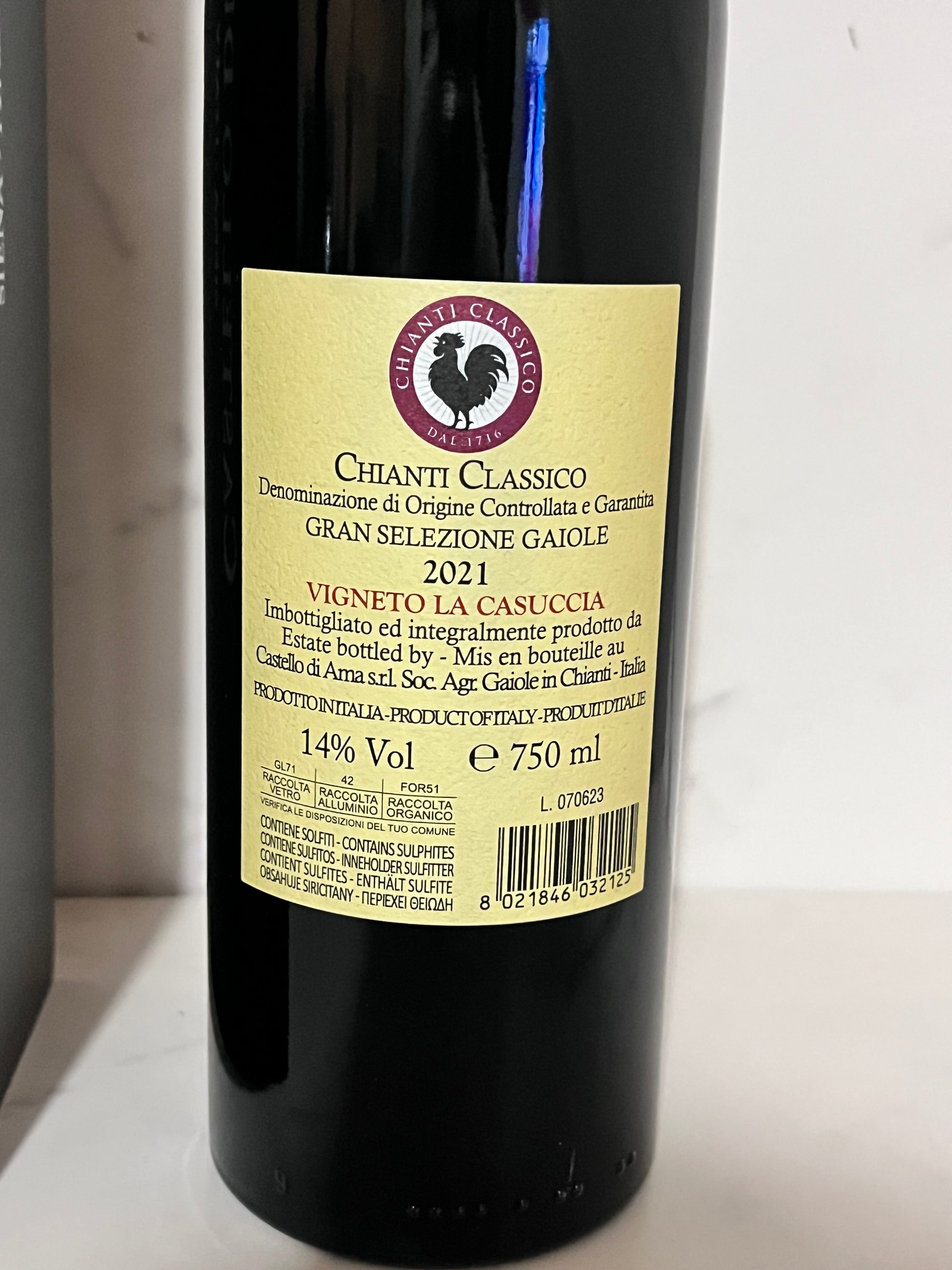 CASTELLO DI AMA CHIANTI CLASSICO GRAN SELEZIONE VIGNETO LA CASUCCIA 2021