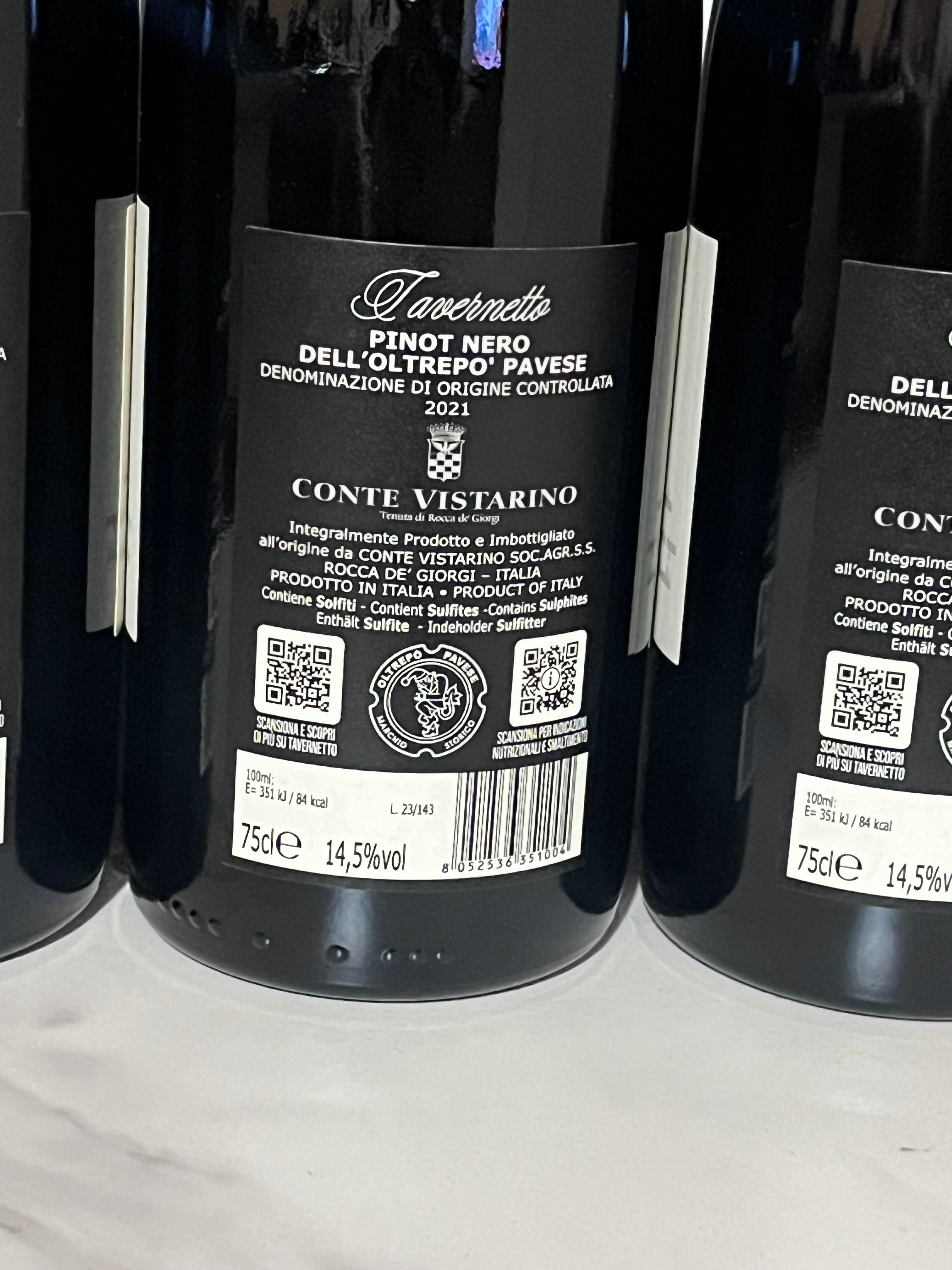 CONTE VISTARINO TAVERNETTO PINOT NERO 2021