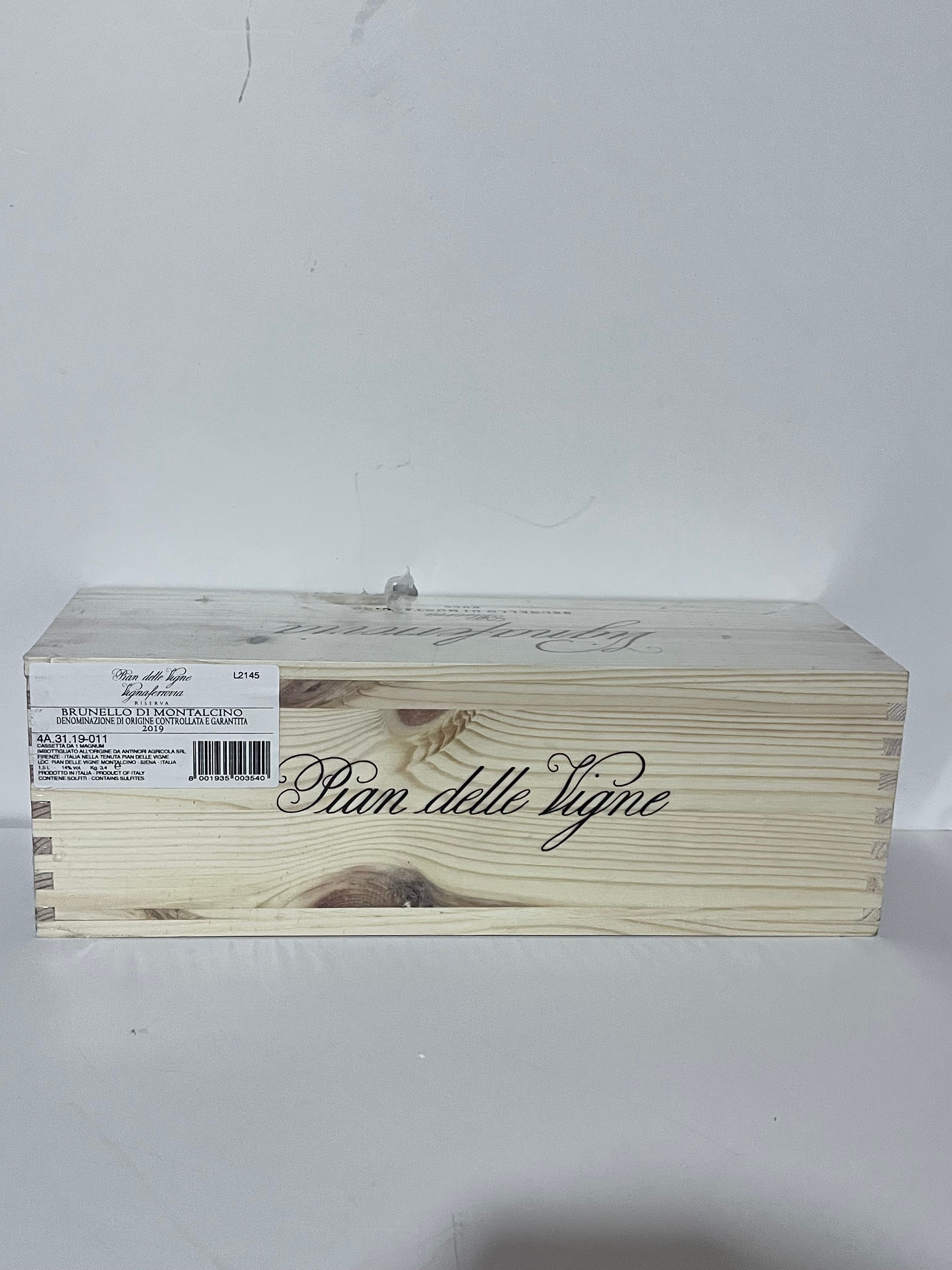 VIGNAFERROVIA PIAN DELLE VIGNE RISERVA BRUNELLO DI MONTALCINO DOCG 2019 MAGNUM 1,5L IN CASSA LEGNO