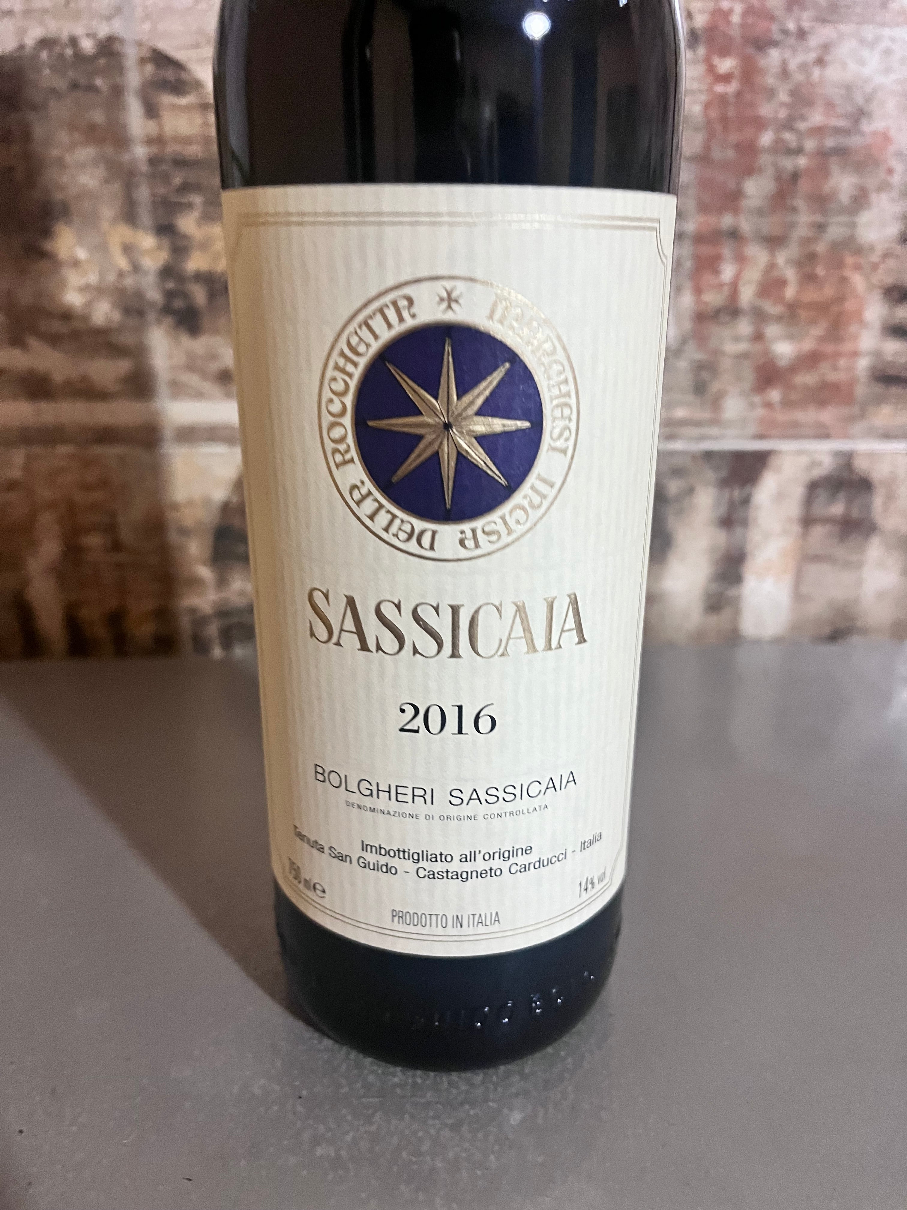 SASSICAIA 2016 TENUTA SAN GUIDO BOLGHERI